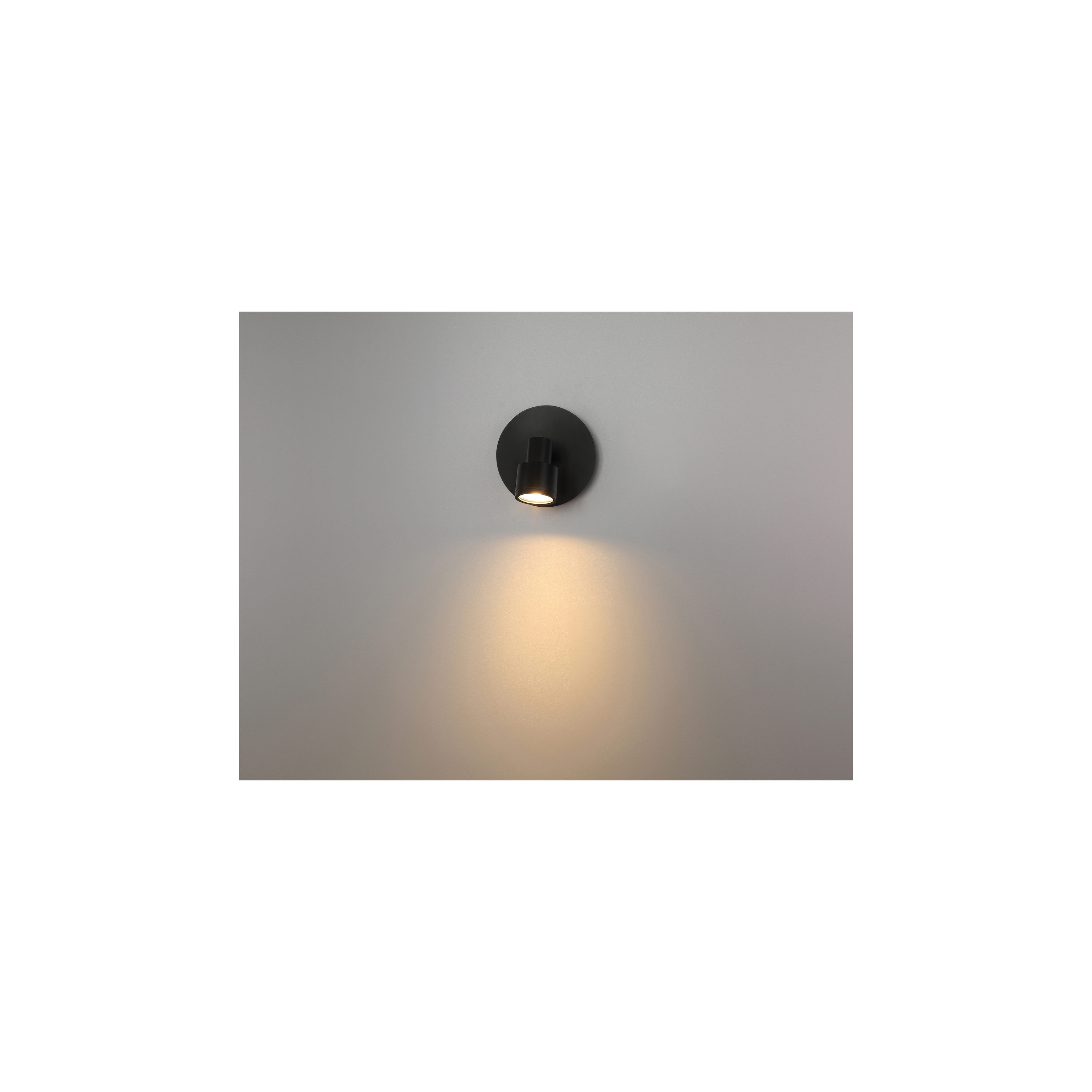Lincoln Adjustable LED Flush Mount in Matte Black