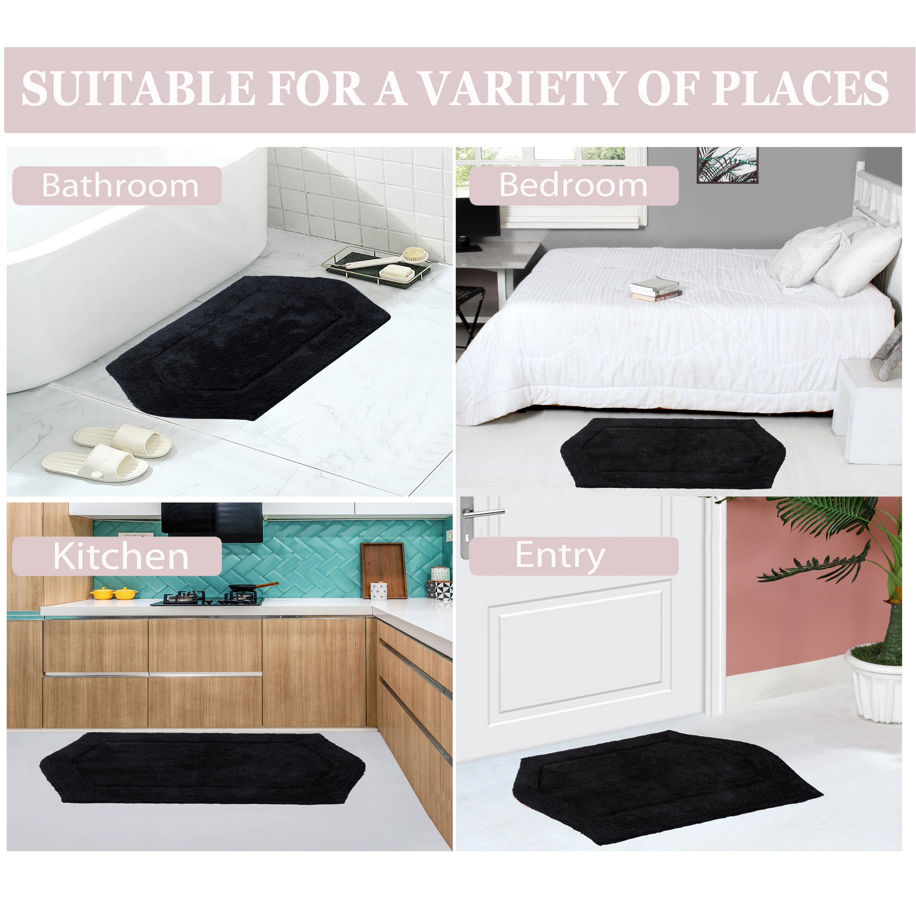 Home Weavers BWA1724BLK Bath-Rugs - View #6