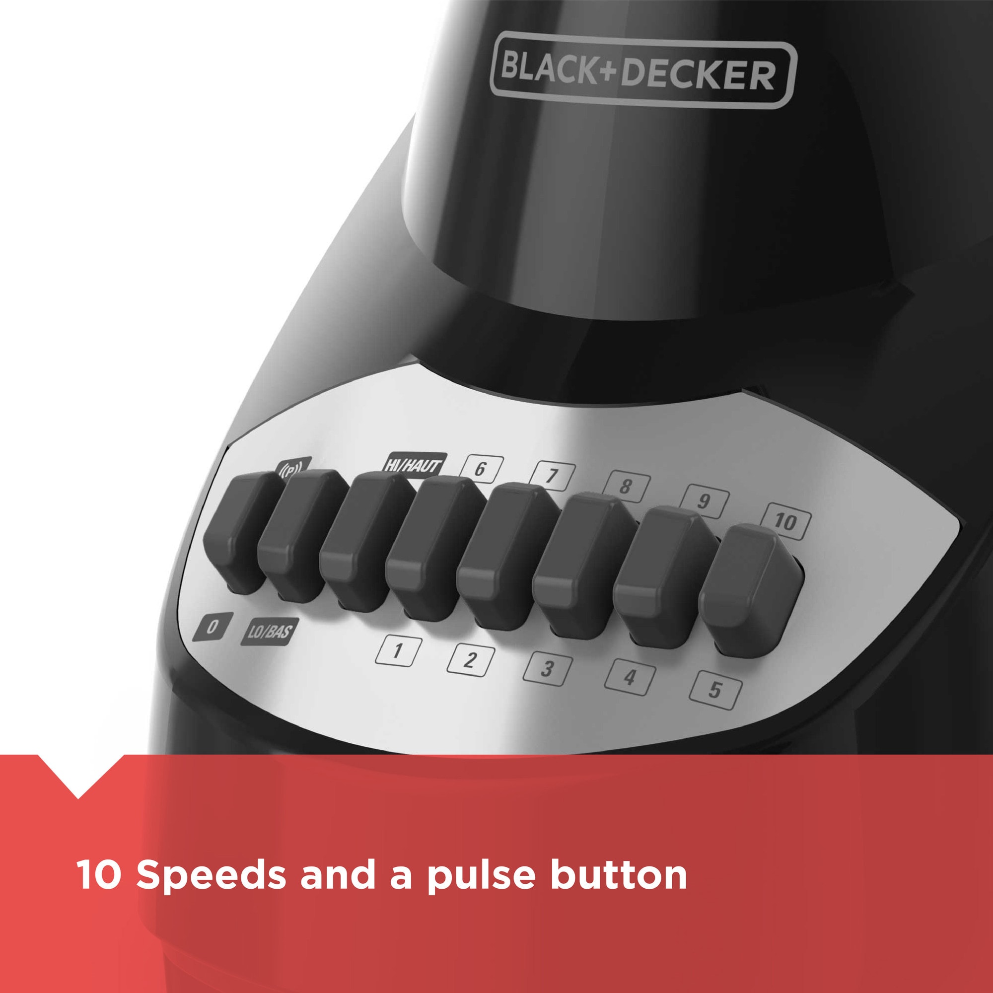 Black & Decker Fusion Blade 12 Speed Pulse Electric Blender 550 watt 6 Cup/48oz