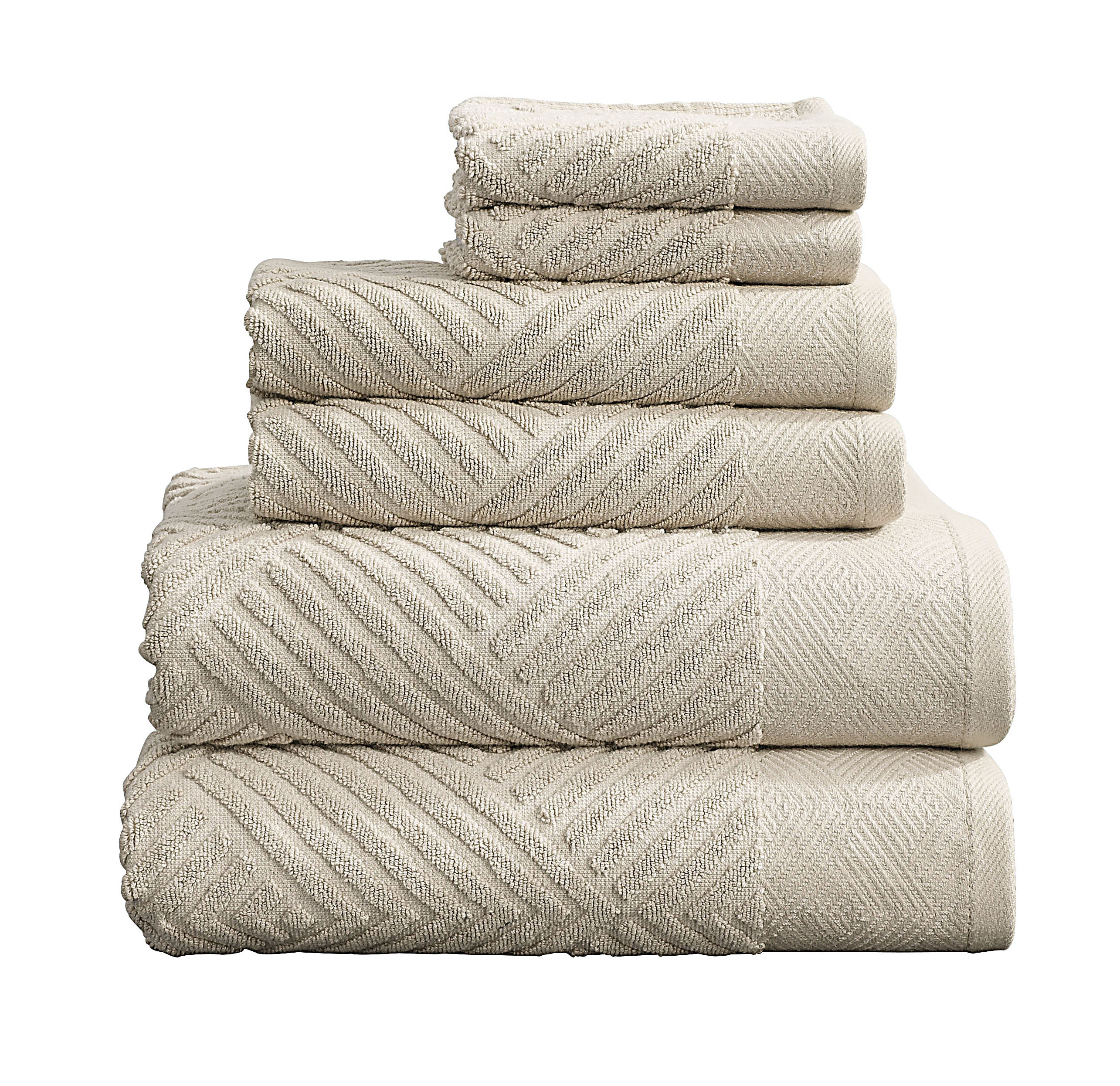 NY Loft 6-Piece Perfectly Pale Cotton Quick Dry Bath Towel Set (Brooklyn)  at