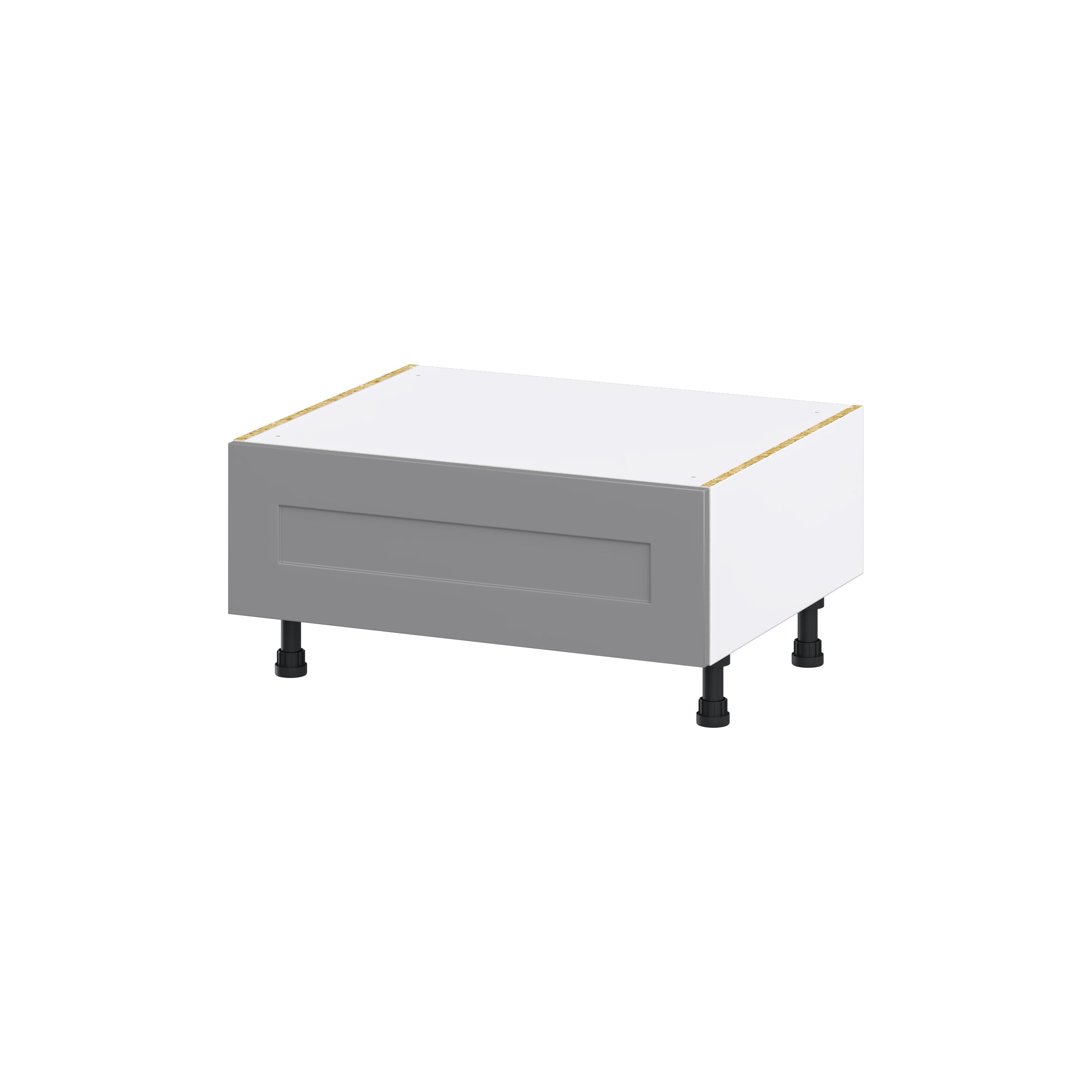 Hugo&Borg Beaumont 30-in W x 14.5-in H x 24-in D Slate Gray 1-Drawer Base Fully Assembled Cabinet