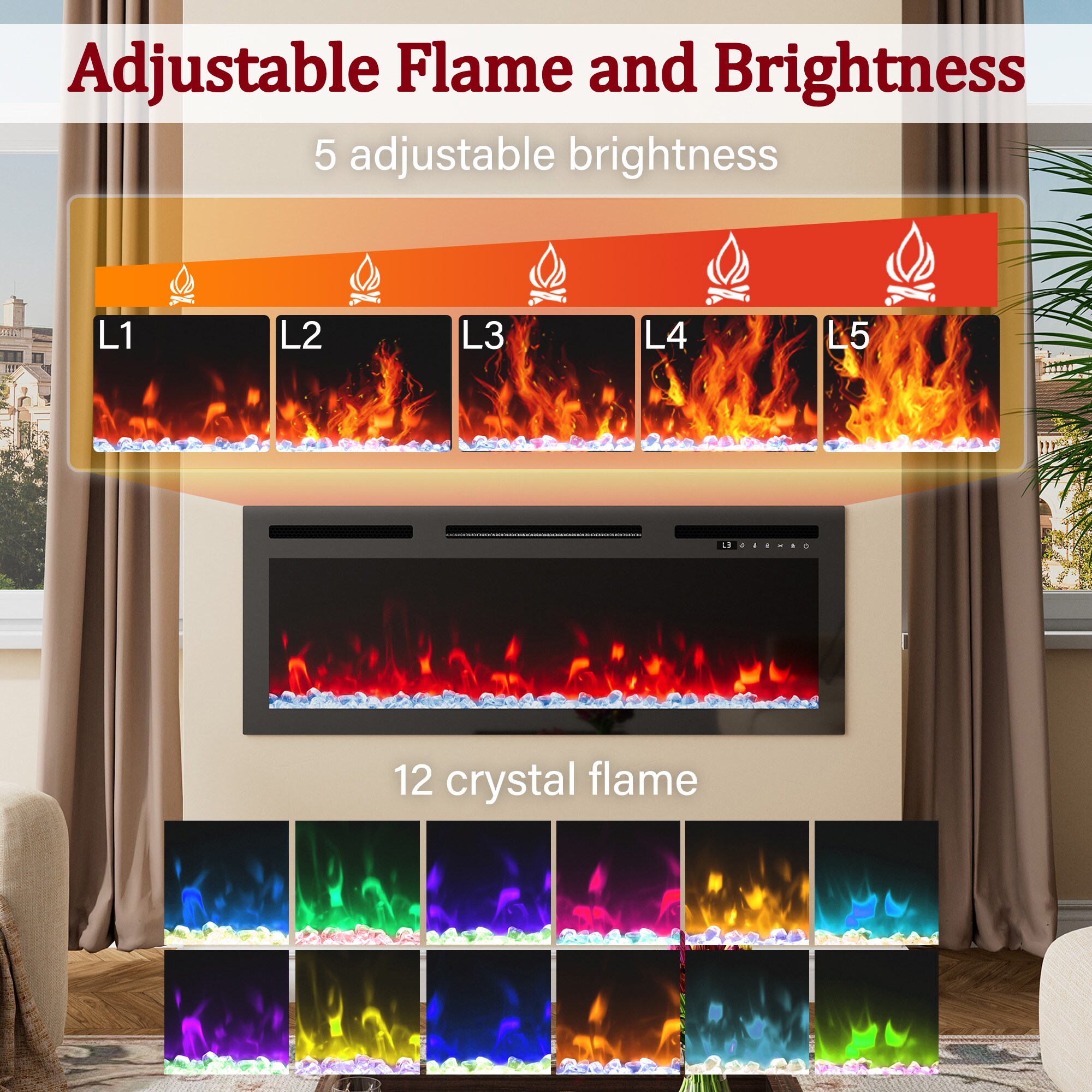 Clihome BL-ZHX-36-058 Electric-Fireplaces - View #7