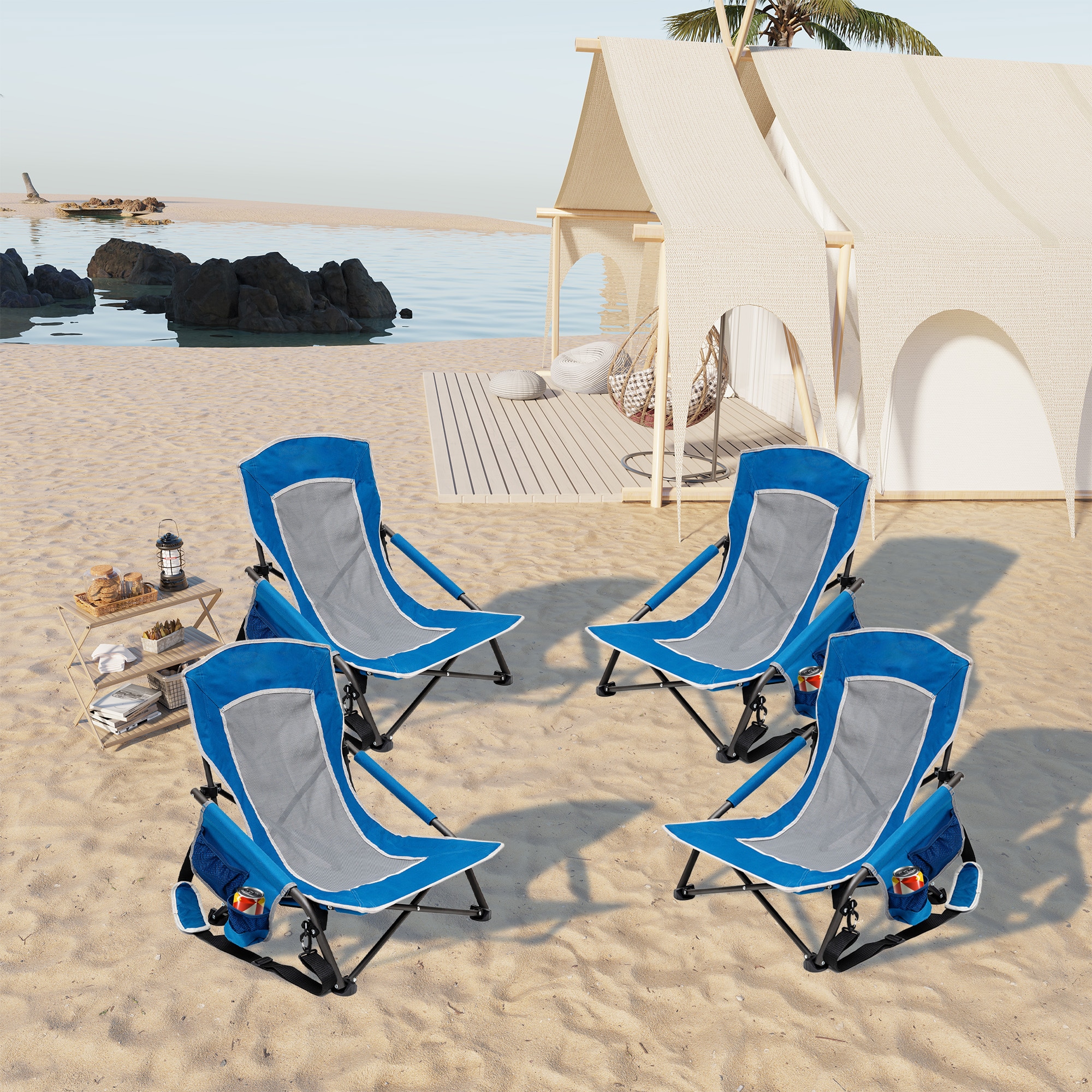 Clihome CL-P4AC2417GBU1 Beach-Camping-Chairs - View #3