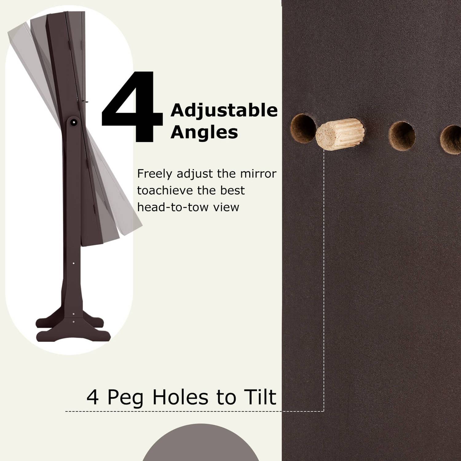 Costway CSHY000137 Jewelry-Armoires - View #6