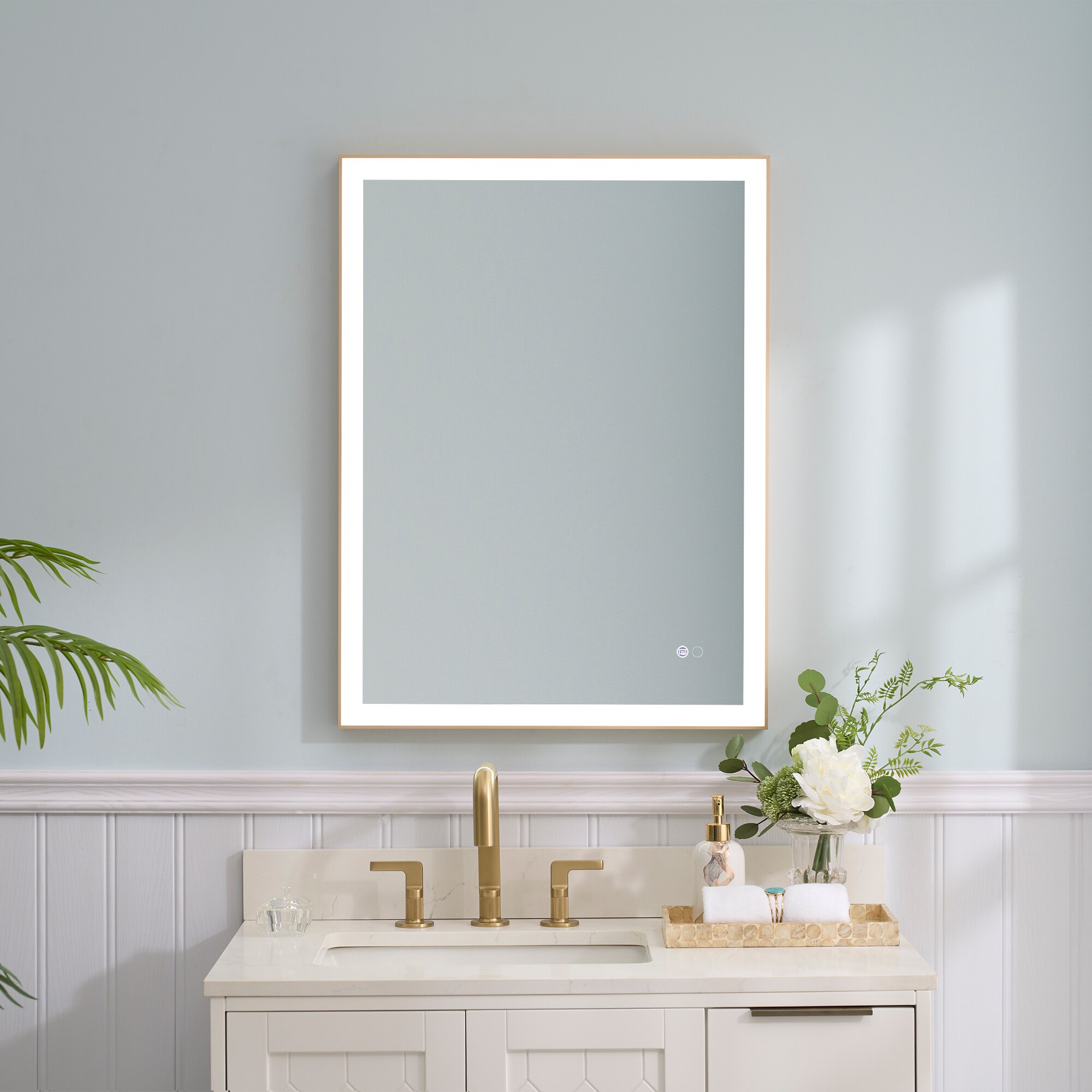 WELLFOR W5FM2432GD Framed-Bath-Mirrors - View #3