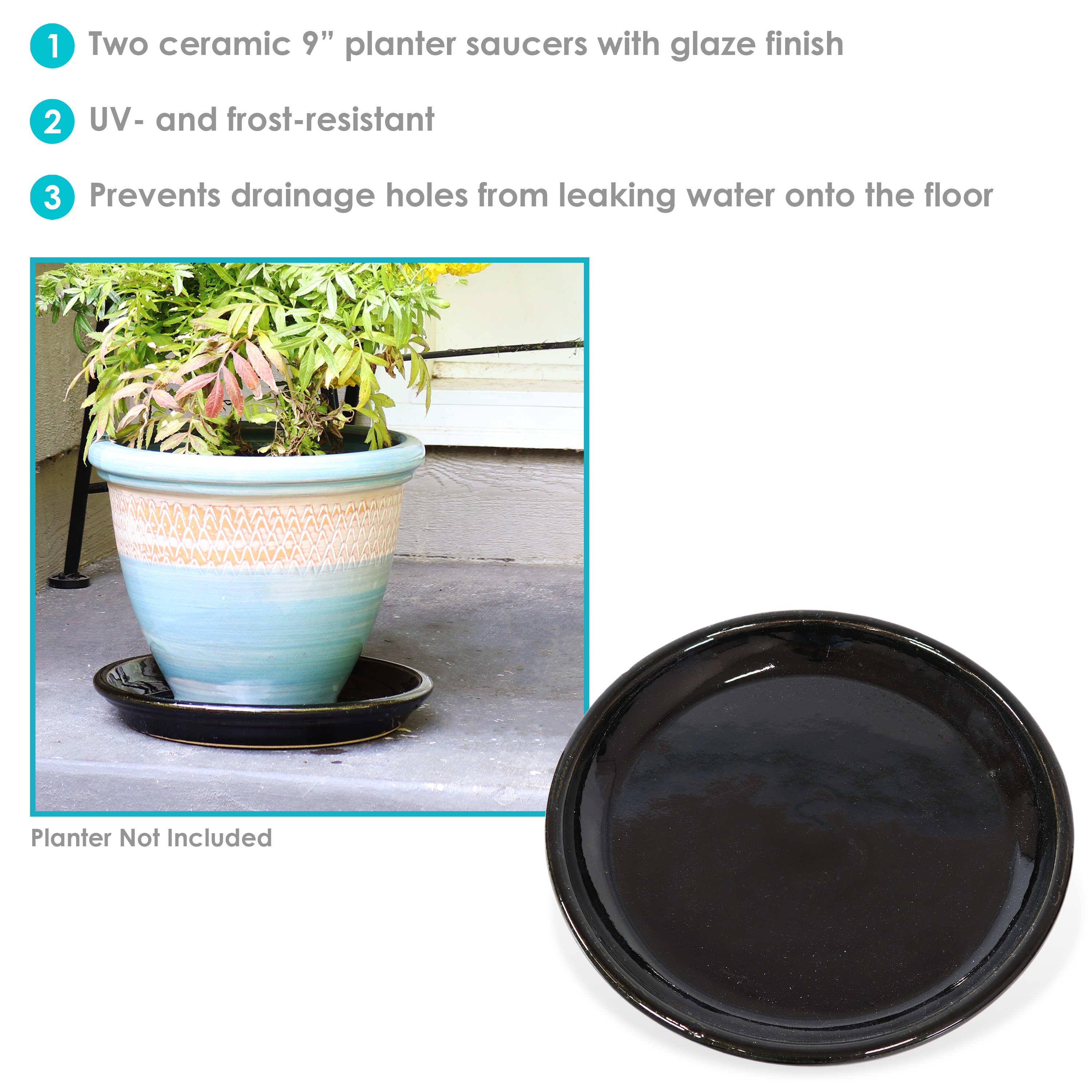 Sunnydaze Decor AP-501 Plant-Saucers - View #5