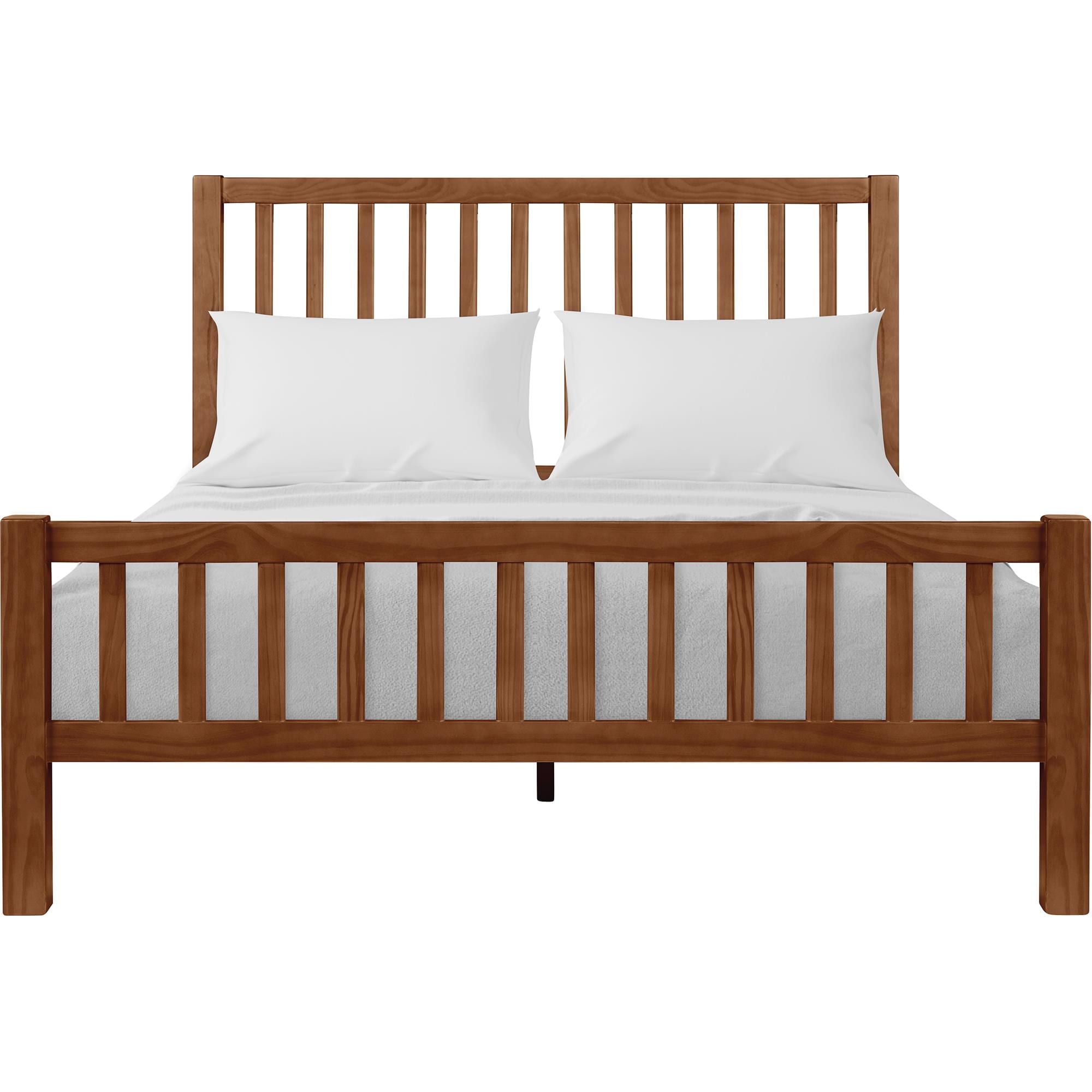 Camden Isle 115532 Hampton Walnut Queen Wood Platform Bed