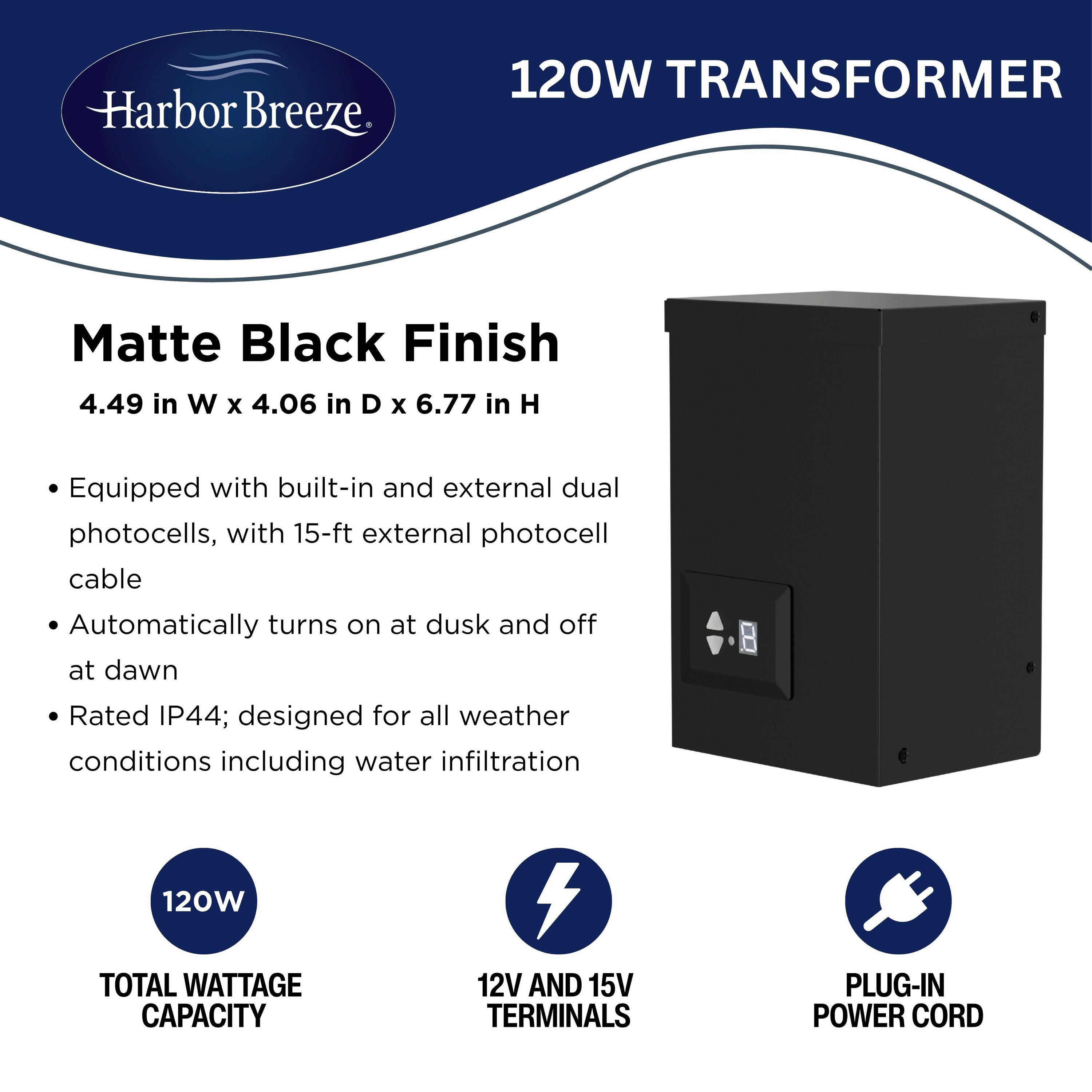 Harbor Breeze LVT120MBK Landscape-Lighting-Power-Pack - View #3