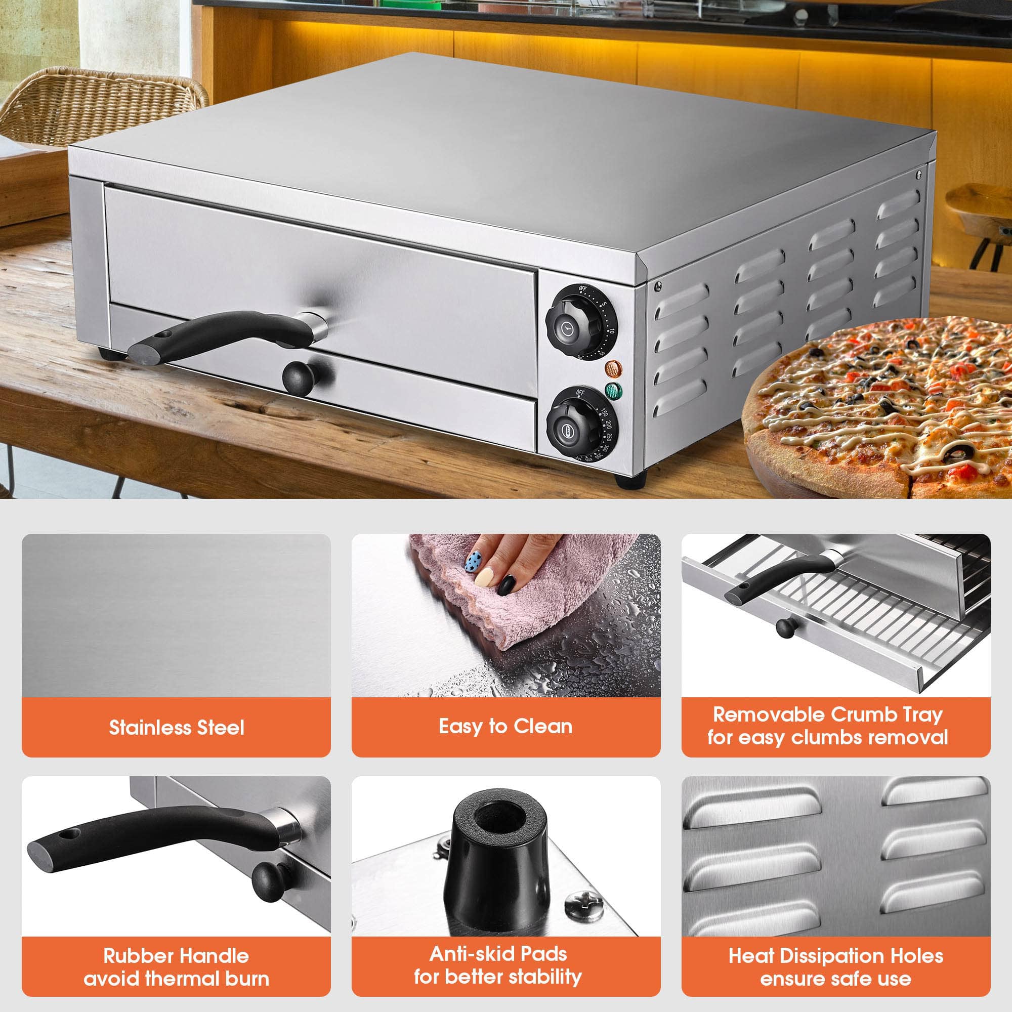 Yescom 26PIZ001-16INS-11-LO Outdoor-Pizza-Ovens - View #5