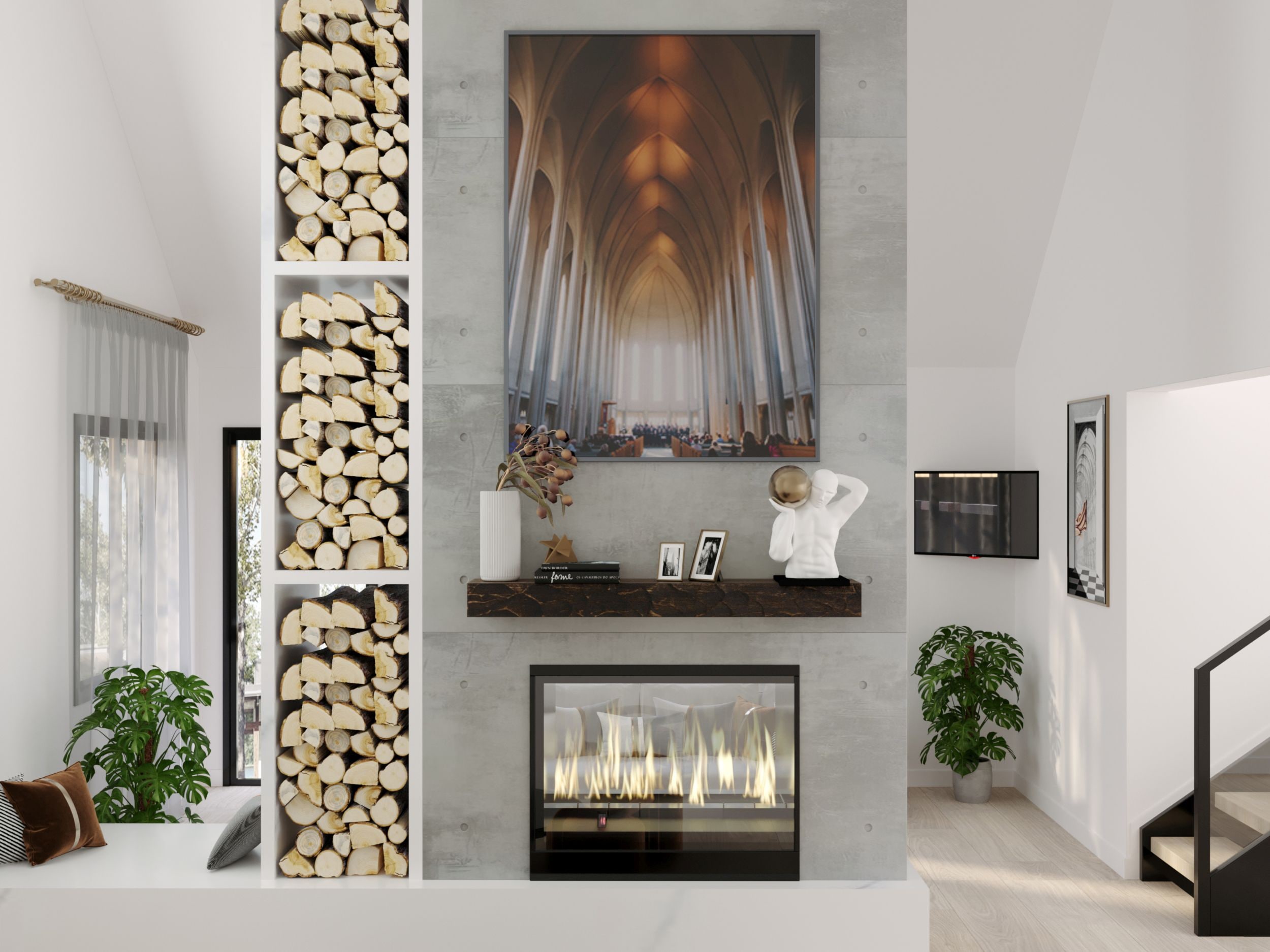 Dogberry MHEWN7205DKCHNONE Mantel-Shelves - View #6