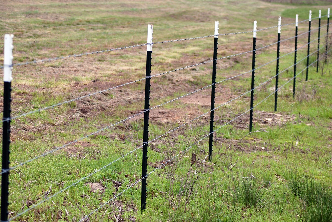 utility fence posts