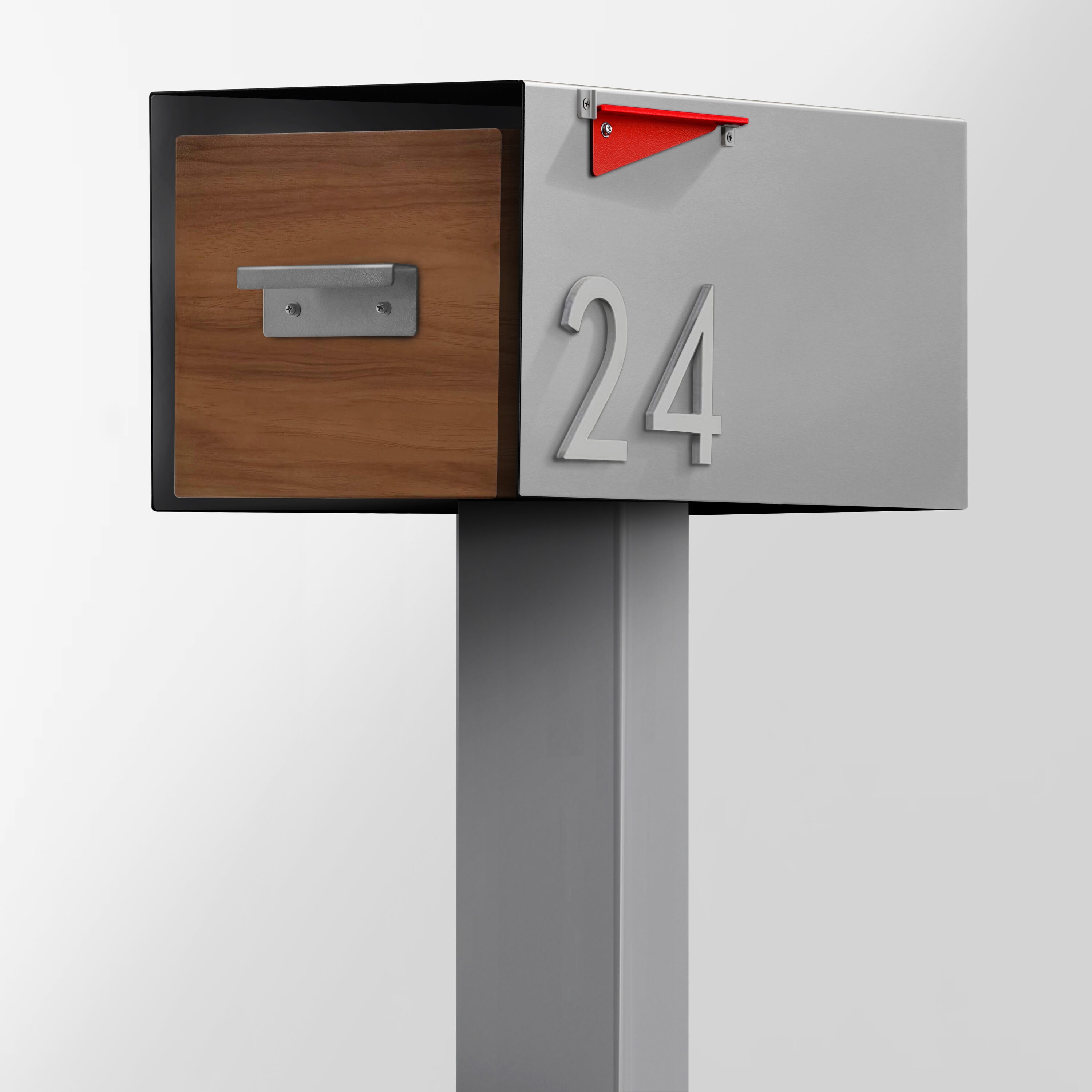 Post & Porch MALONEWOOD-GRAY-1 Mailbox-Posts - View #3