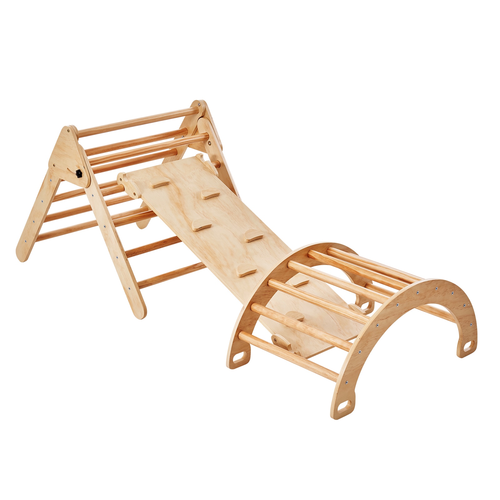 VEVOR SJTZSJTYMSLM65JEDV0 5 in 1 Montessori Climbing Toys Climb and slide