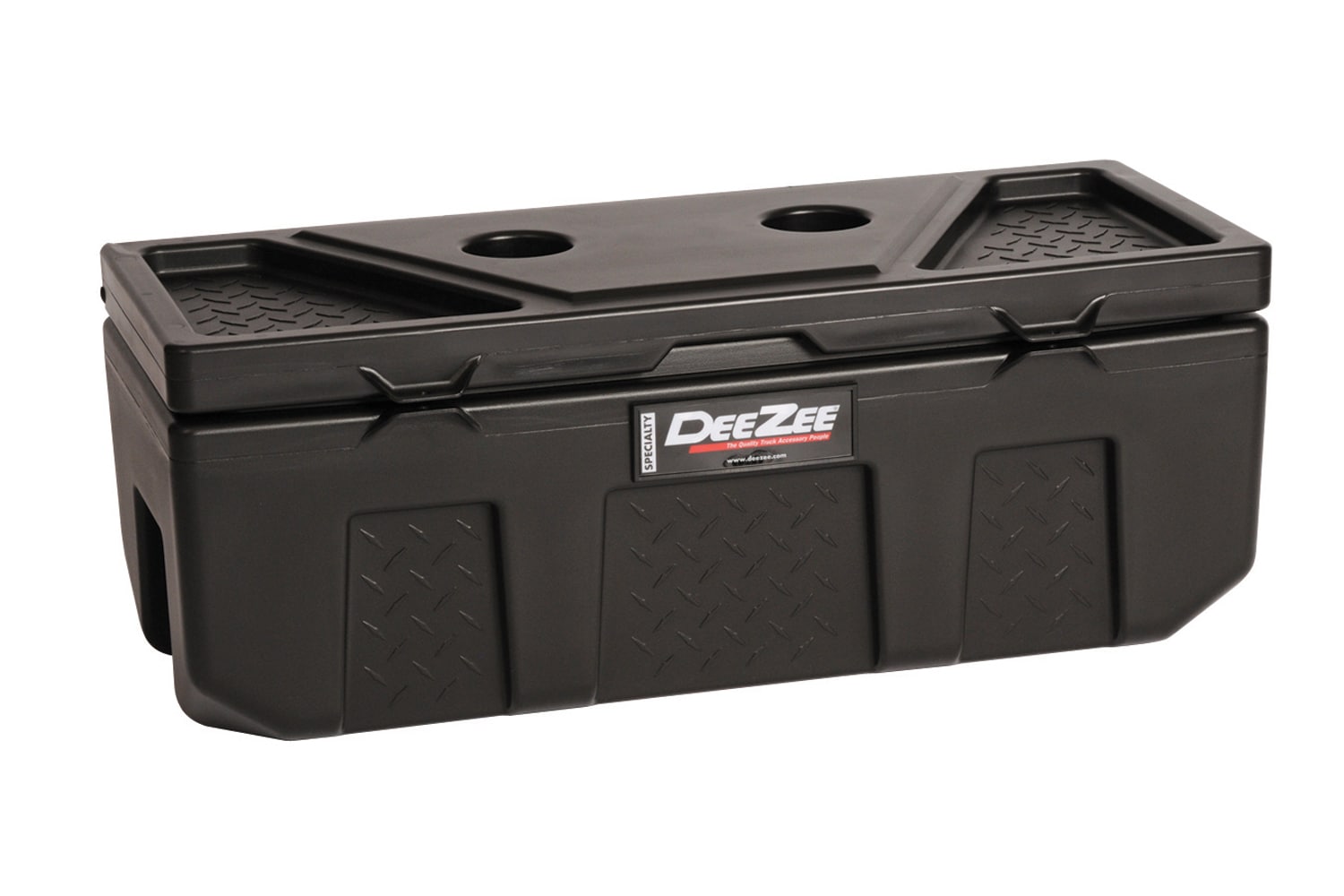 DEE ZEE 36-in x 14-in x 13-in Black Plastic Chest Truck Tool Box
