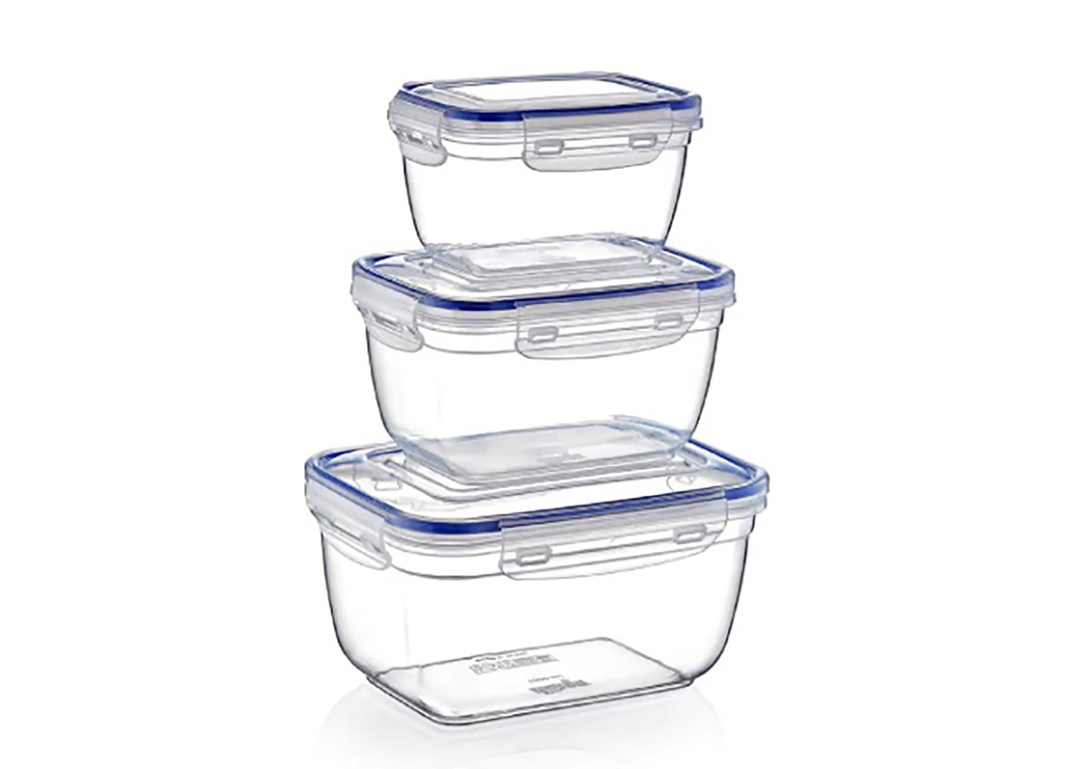 Glad 3-Pack Multisize Plastic Bpa-free Reusable Food Storage Container with  Lid in the Food Storage Containers department at