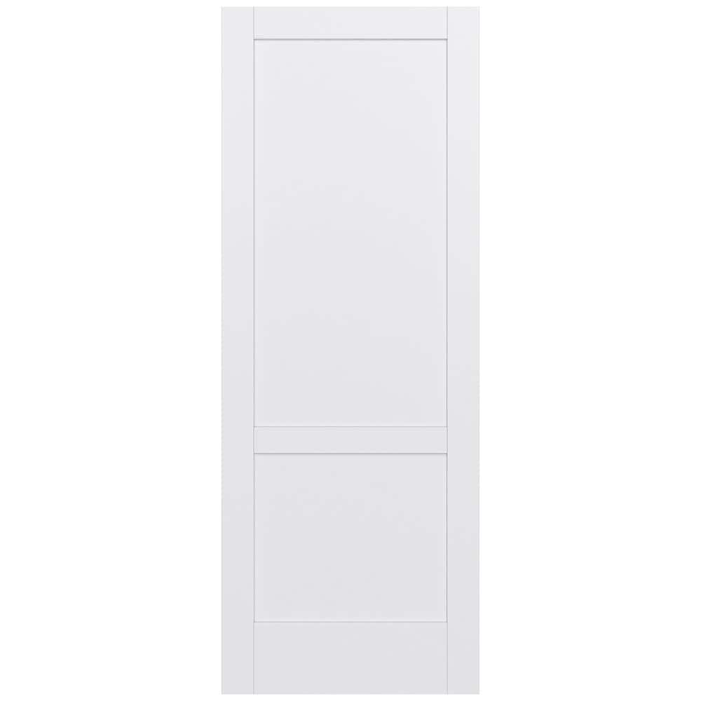 JELD-WEN MODA 1023W 36-in x 96-in Primed 2-Panel Square Solid Core ...