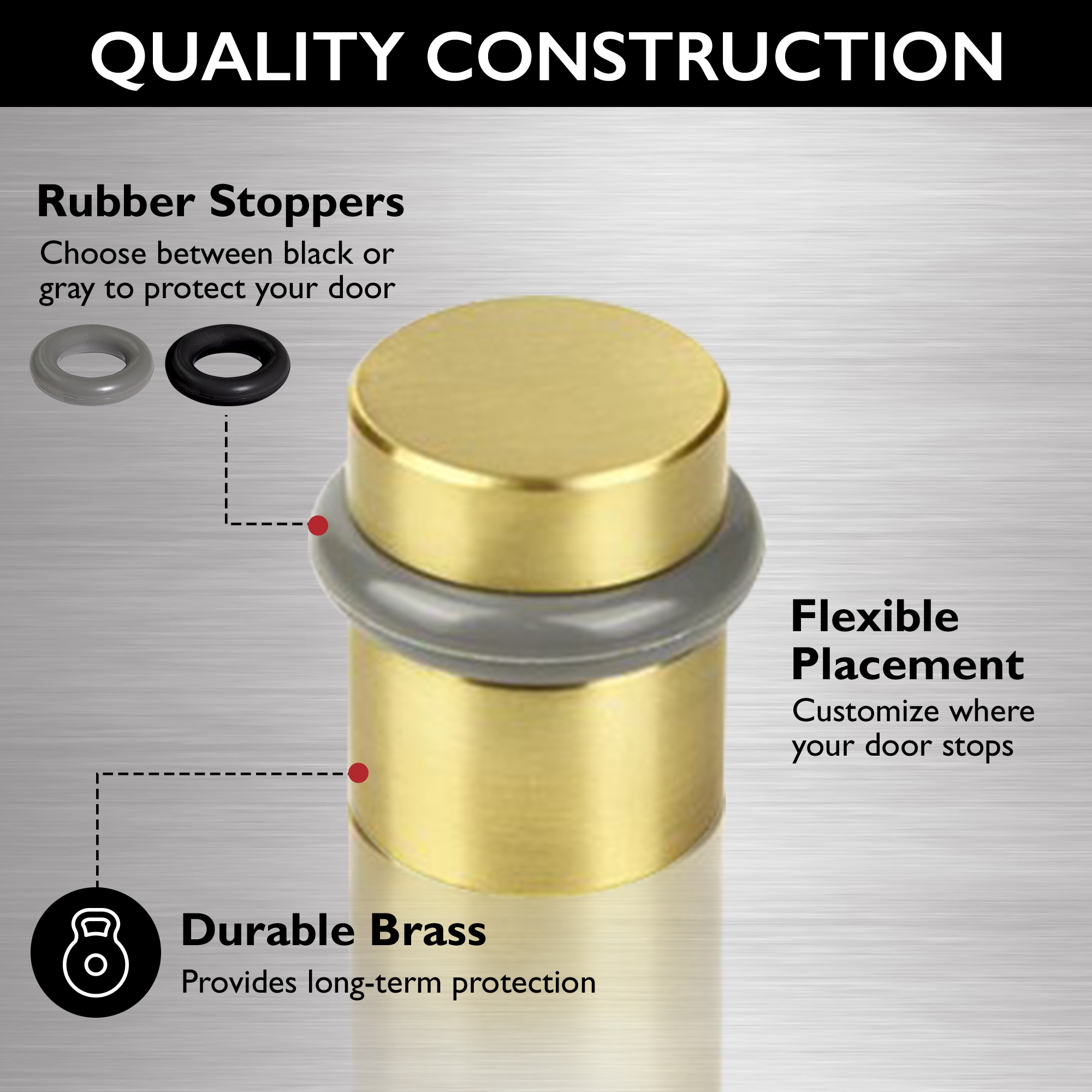 Design House 188185 Door-Bumpers-Stops2 - View #2