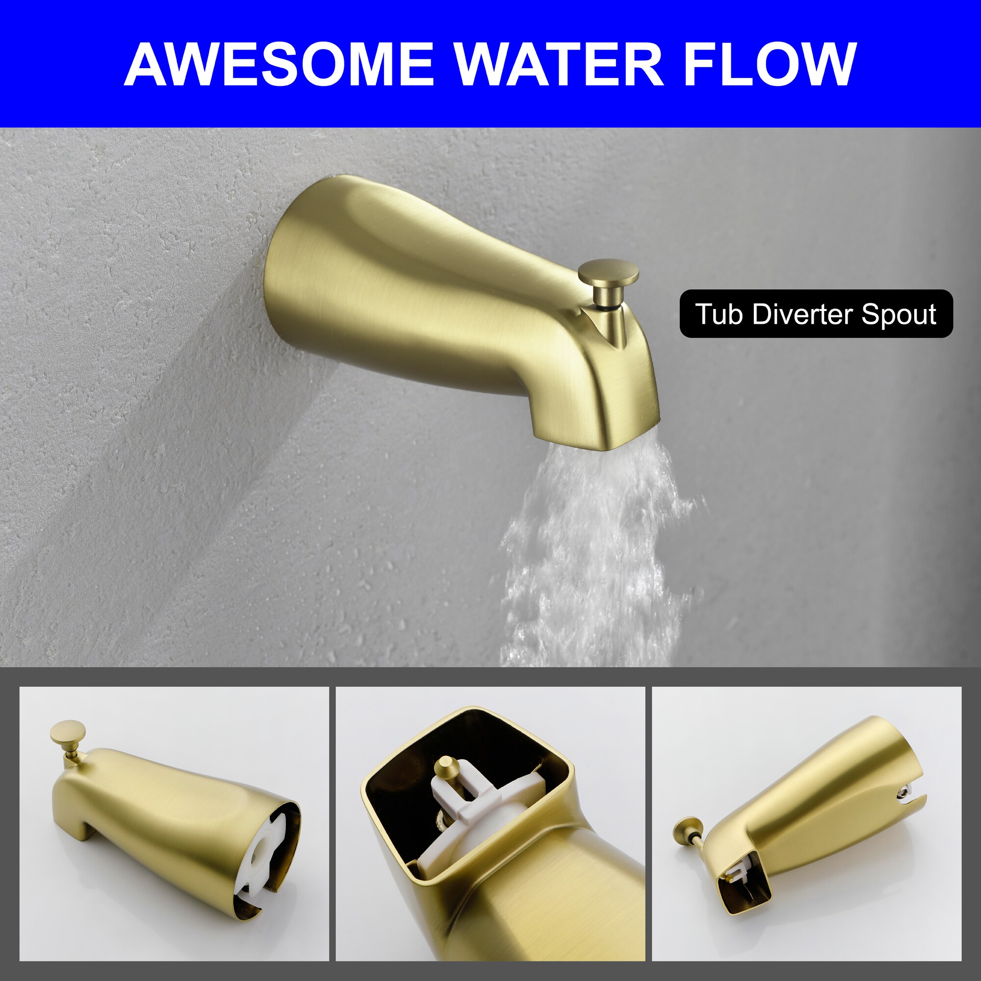 WELLFOR WA4026MB01 Tub-Shower-Faucets - View #11