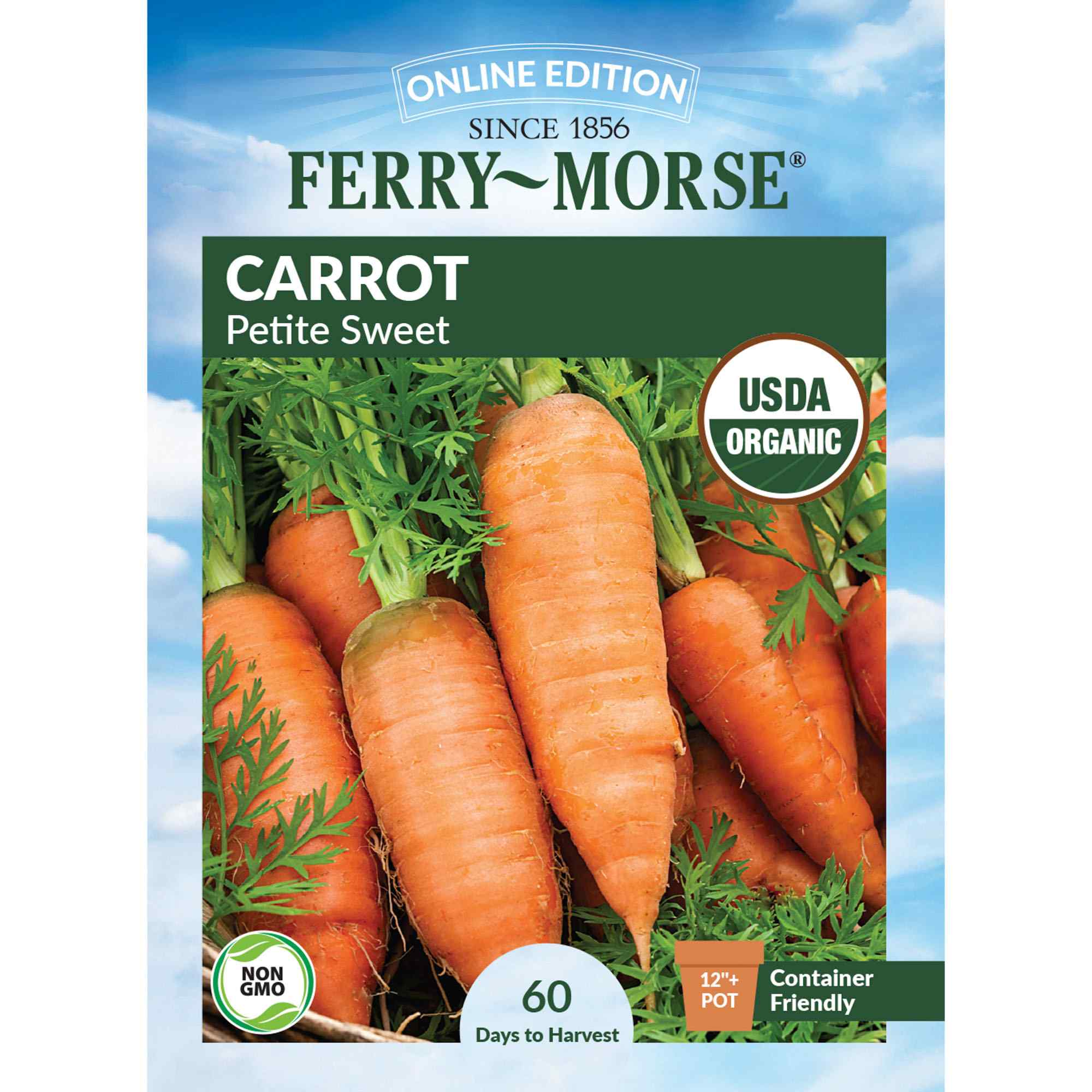 Ferry-Morse LC25.9713 Organic Carrot Seeds 1.3 Gram(s)