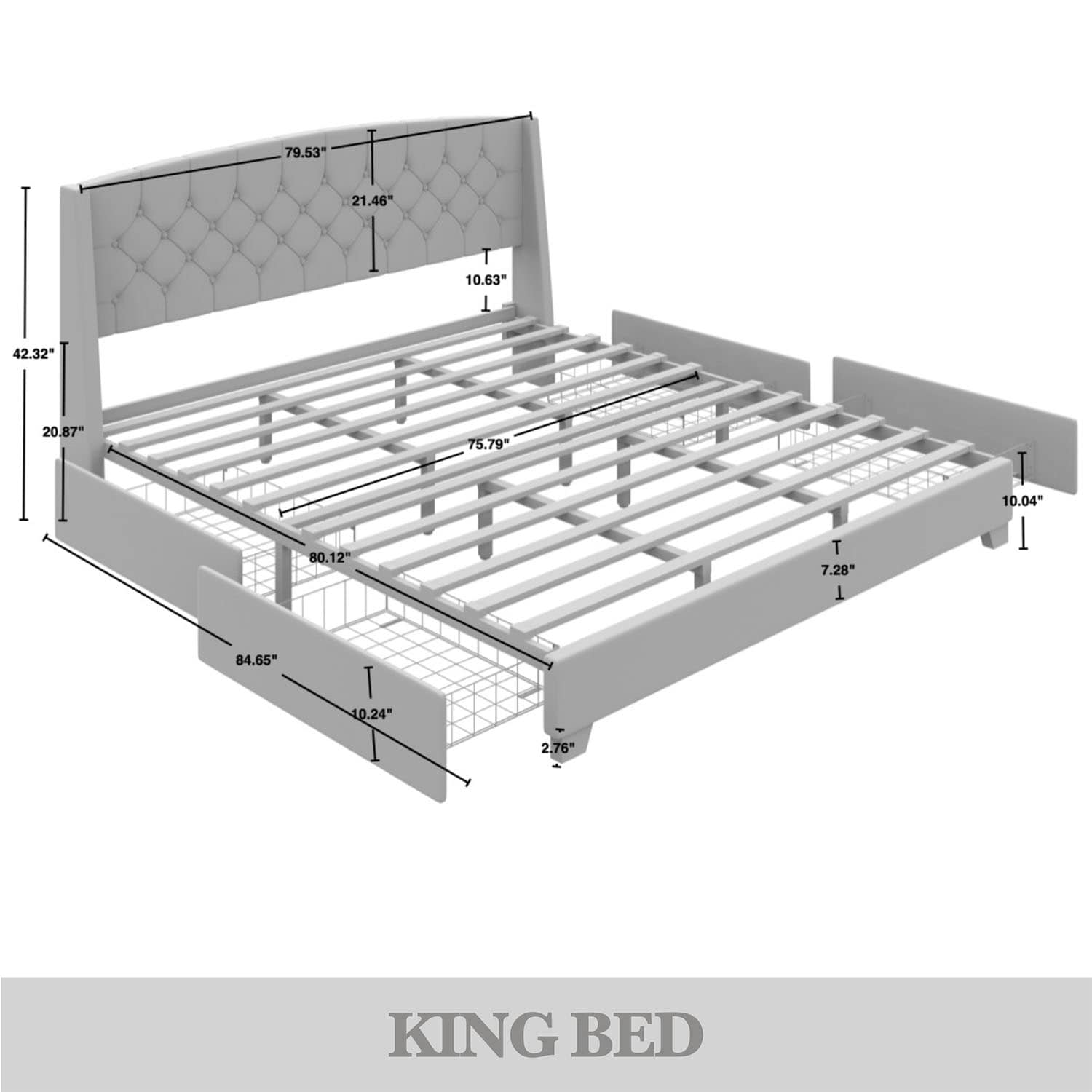 CasePiece C8531KPLS-LGY-VV beds - View #10