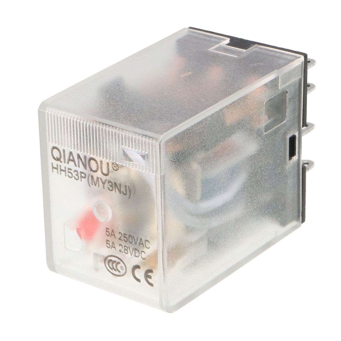 Unique Bargains Electromagnetic Power Relay AC 24V Coil Red Indicator Light 11 Pin 3P3T Electromagnetic General Purpose Power Relay #S25093002UX0499
