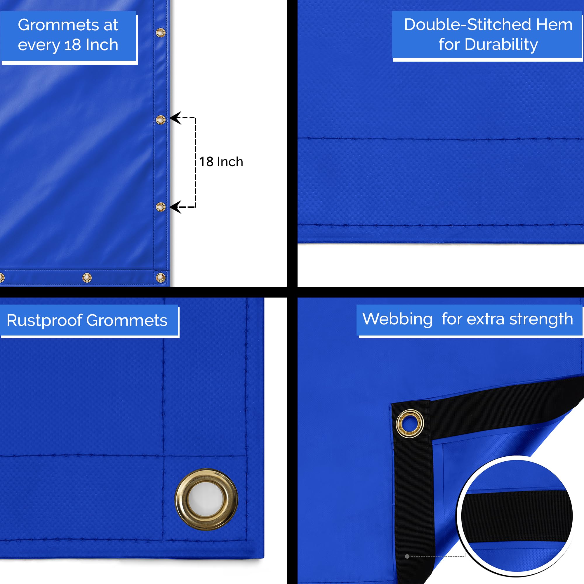 Covers & All TARP-BLUE-02 carports - View #2