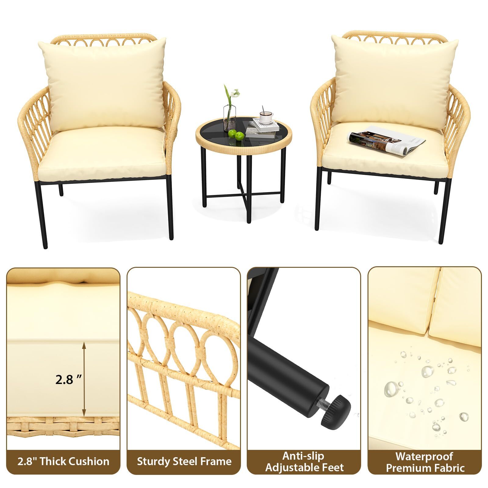 GarveeLife DFGT-TYI-130LP Patio-Chairs - View #5