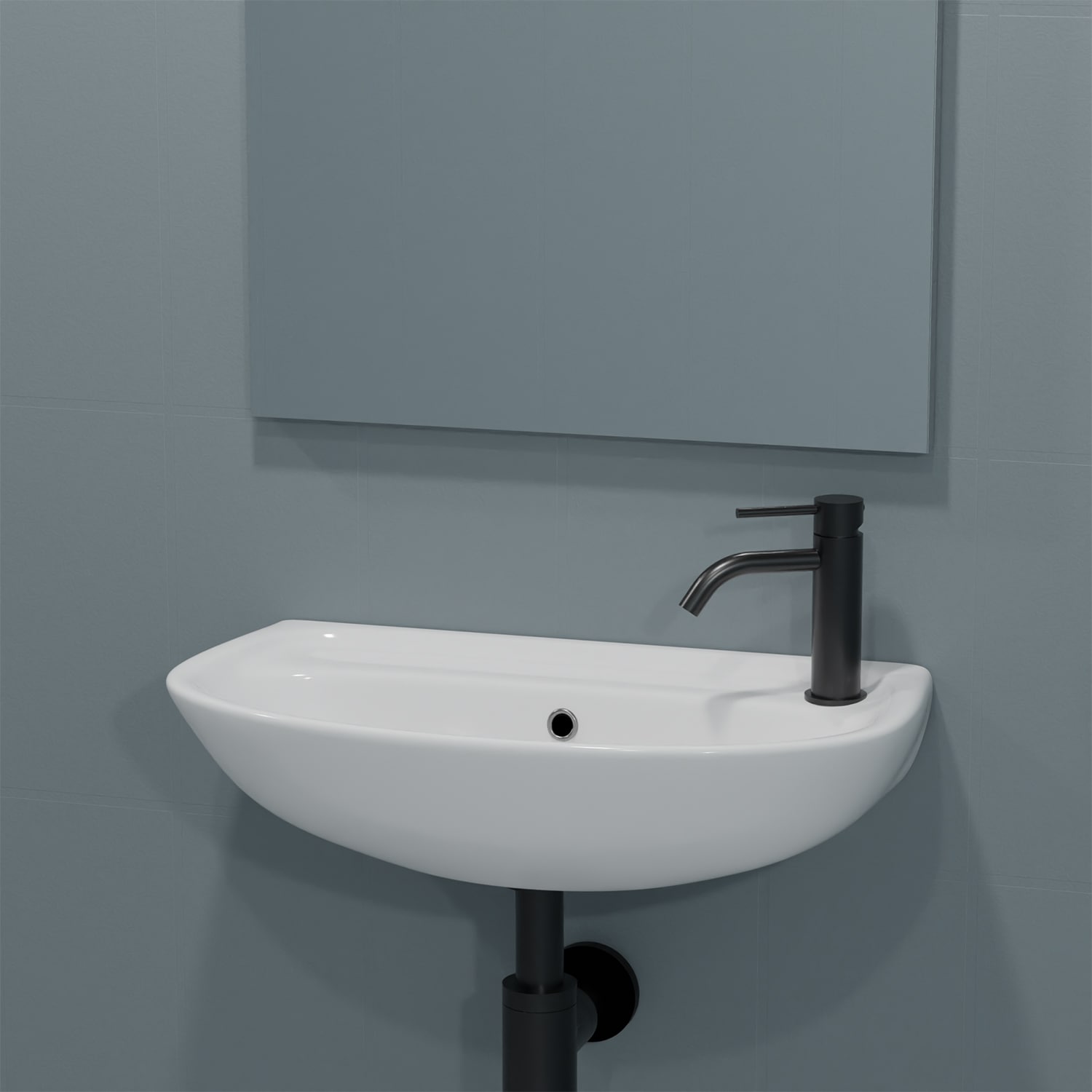WS Bath Collections BASIC 4000.01L Bath-Sink - View #4