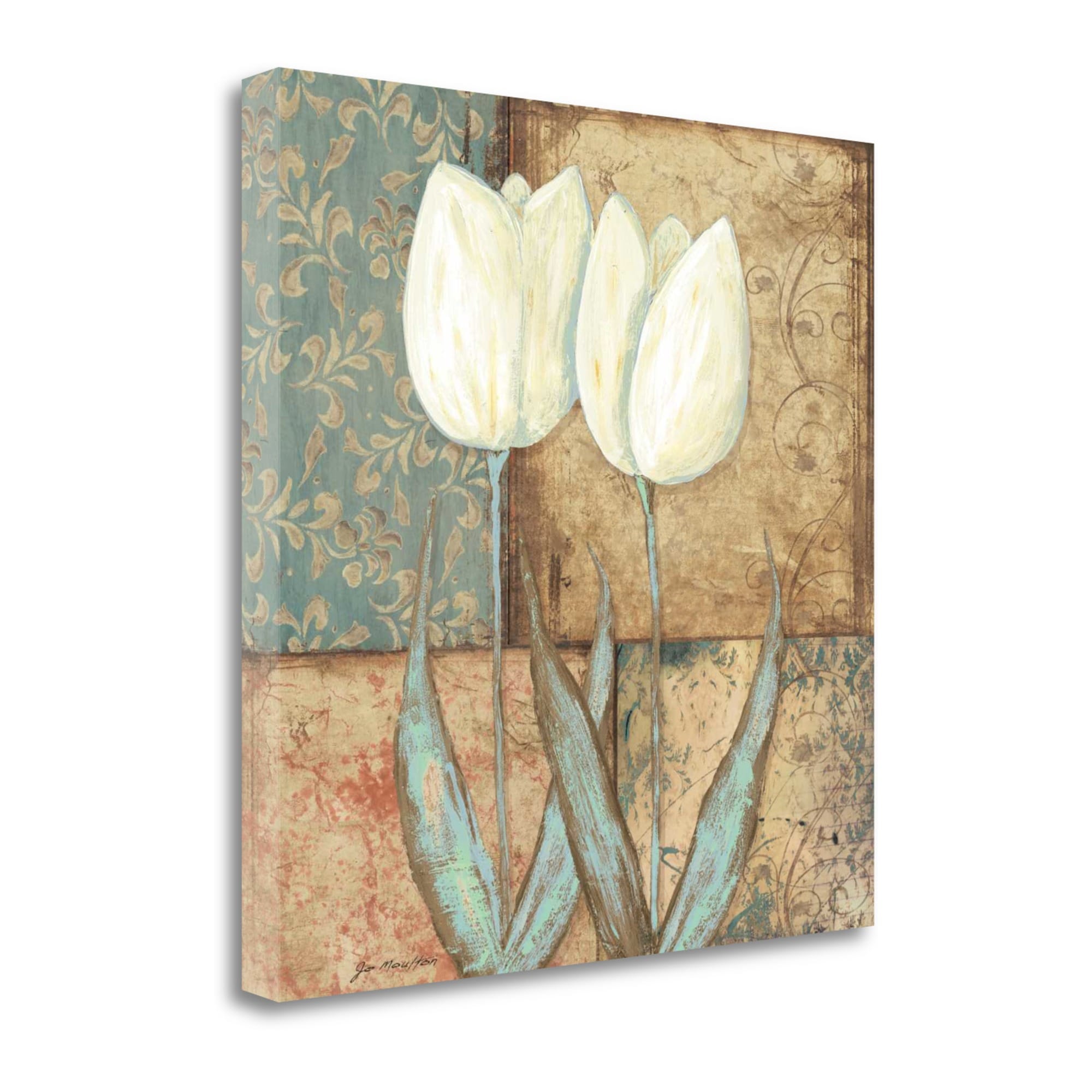 Tangletown Fine Art 35-in H x 35-in W Floral Print on Canvas in the ...