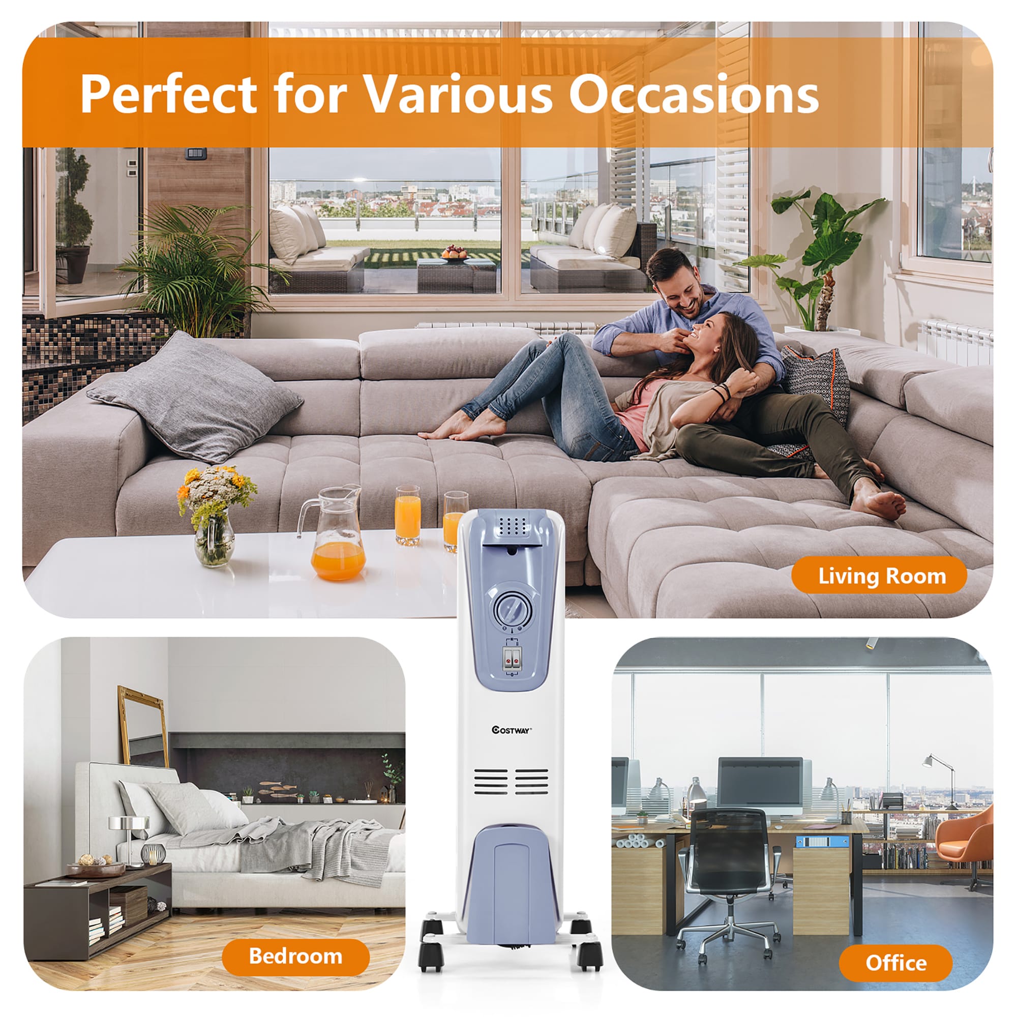 Costway SWL00033 Portable-Electric-Heat - View #4
