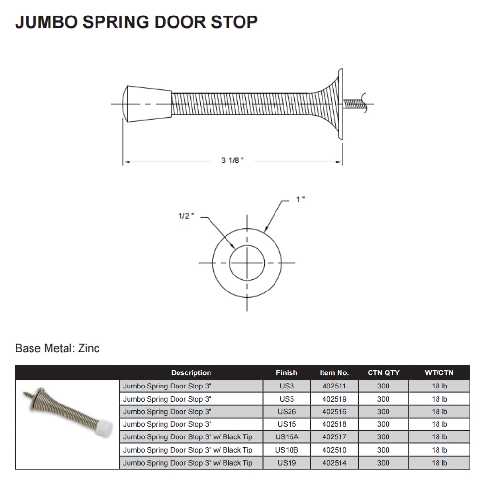 Delaney Hardware 402510 Door-Bumpers-Stops2 - View #2