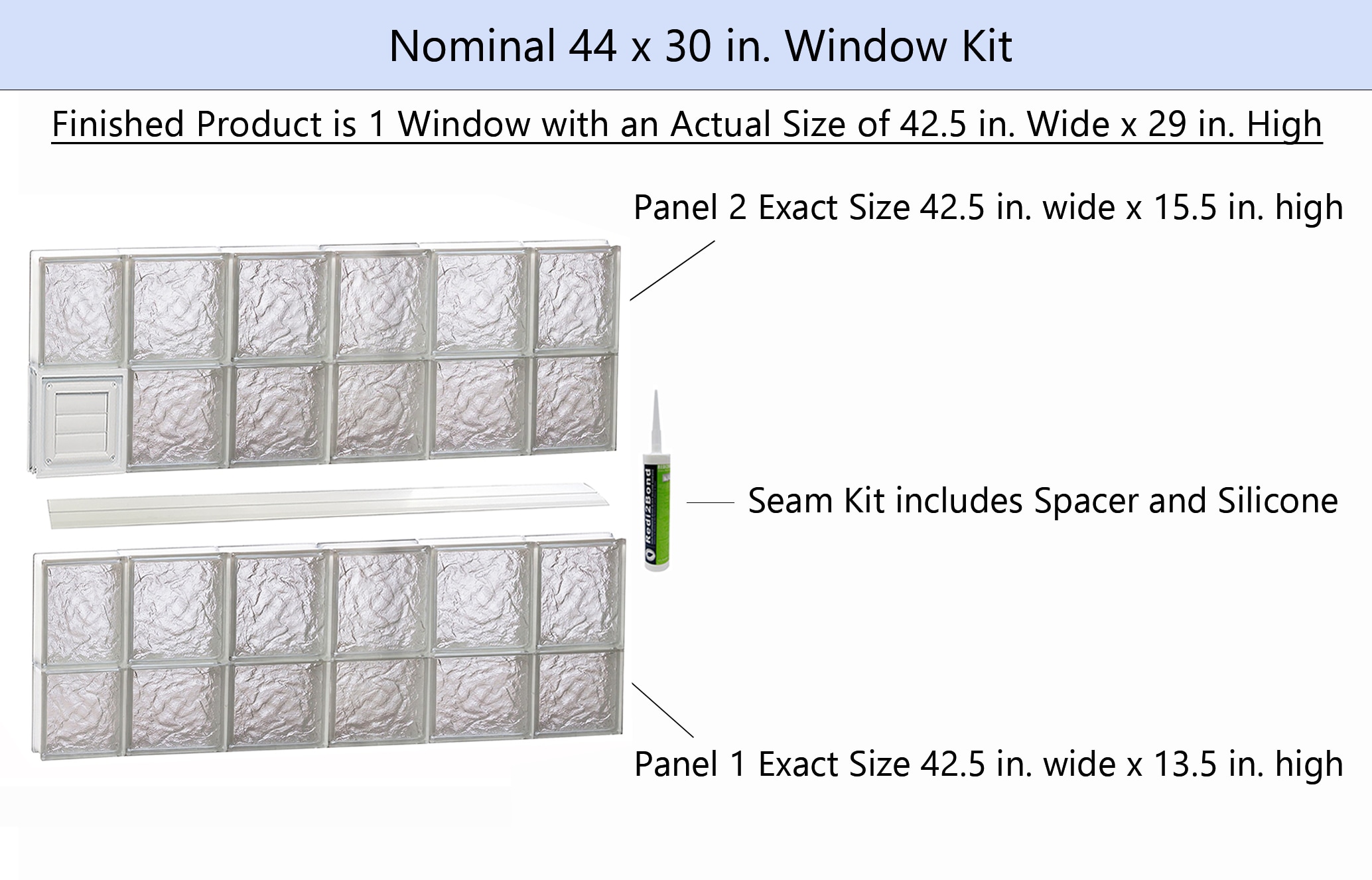 REDI2SET D4430IS Glass-Block-Windows - View #2