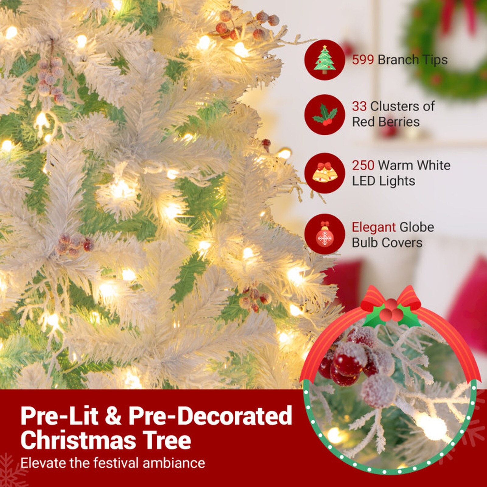 SUGIFT LW102SUGHY3104 Artificial-Christmas-Trees - View #6