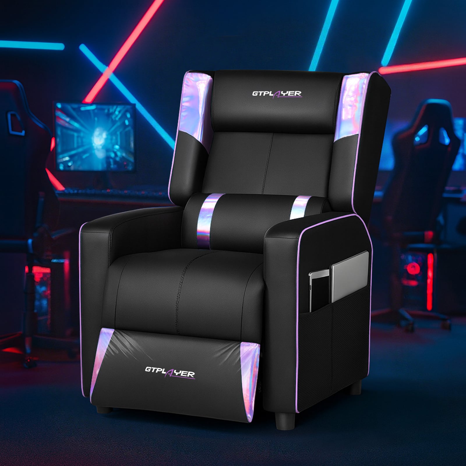 GTPLAYER LOWE'S-GT209-PURPLE Office-Chairs - View #4