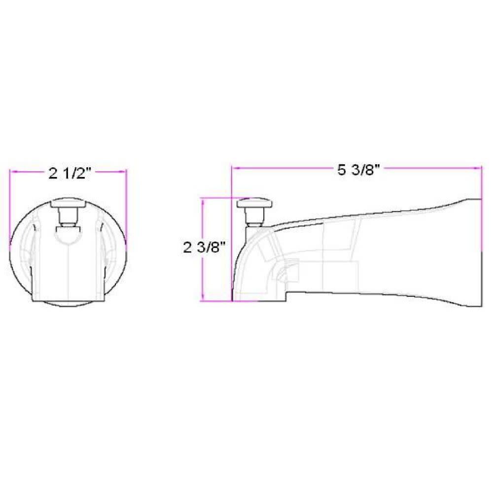Design House 522581 Tub-Spout - View #3
