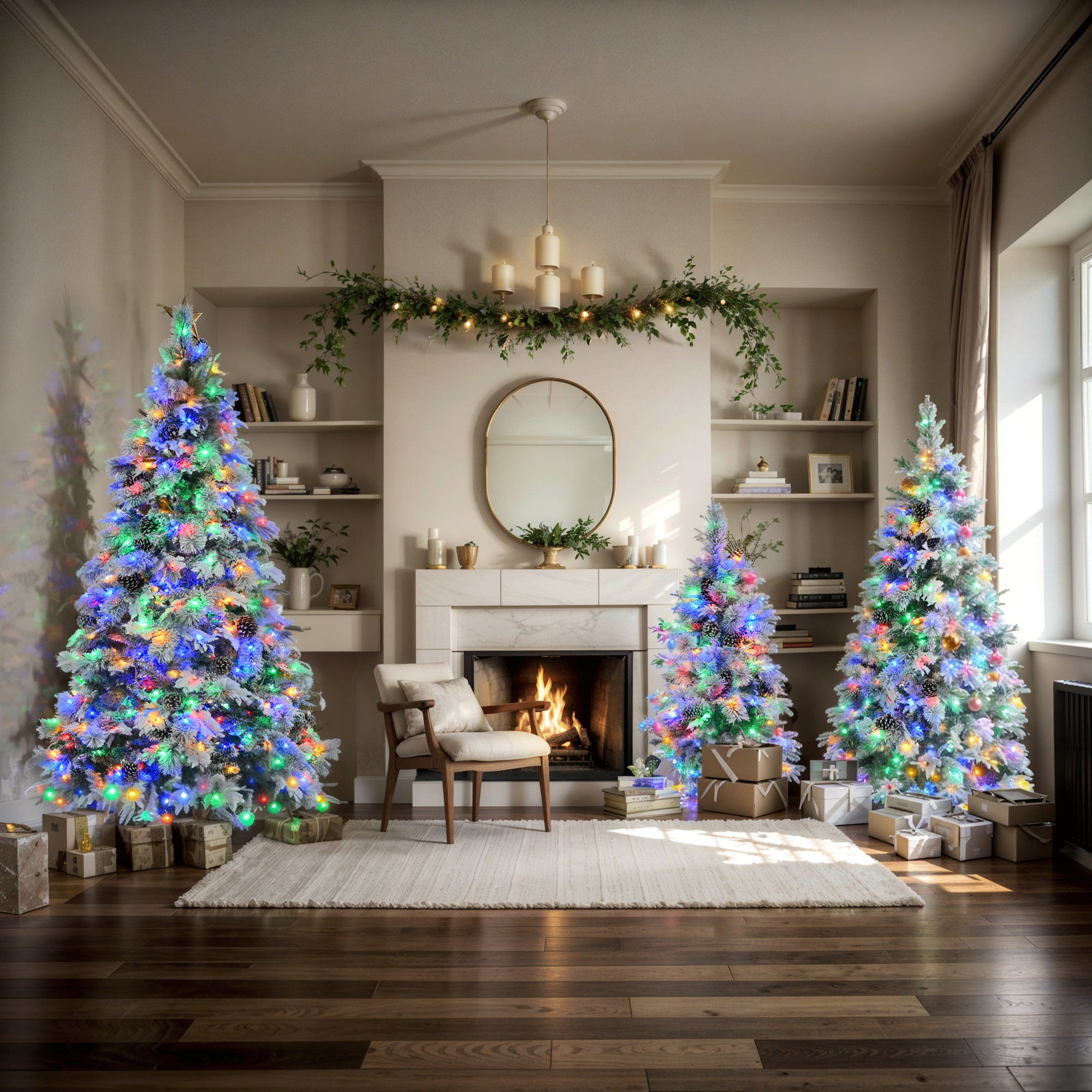 AAZJ NBC-64217LEDCL Artificial-Christmas-Trees - View #2