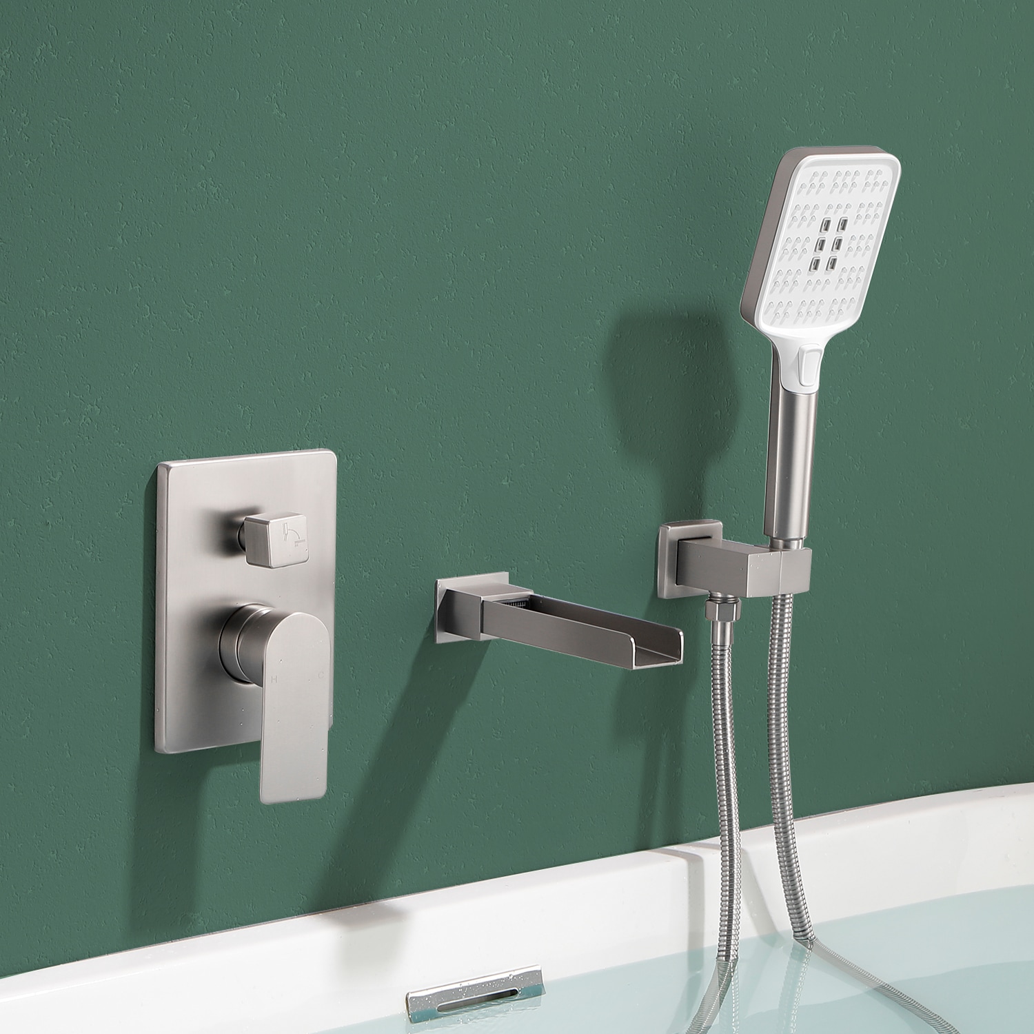WELLFOR DTG-02KFBN Roman-Tub-Faucets - View #3