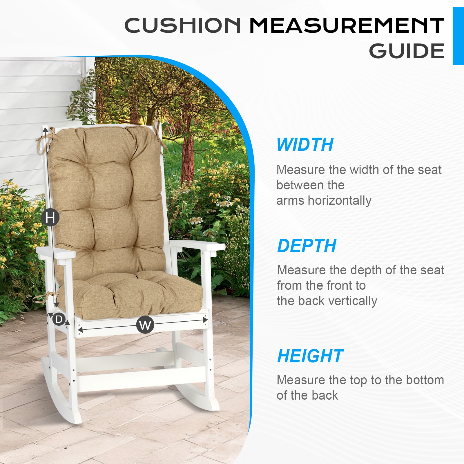 Aoodor A376-PBNBN Patio-Furniture-Cushions - View #8