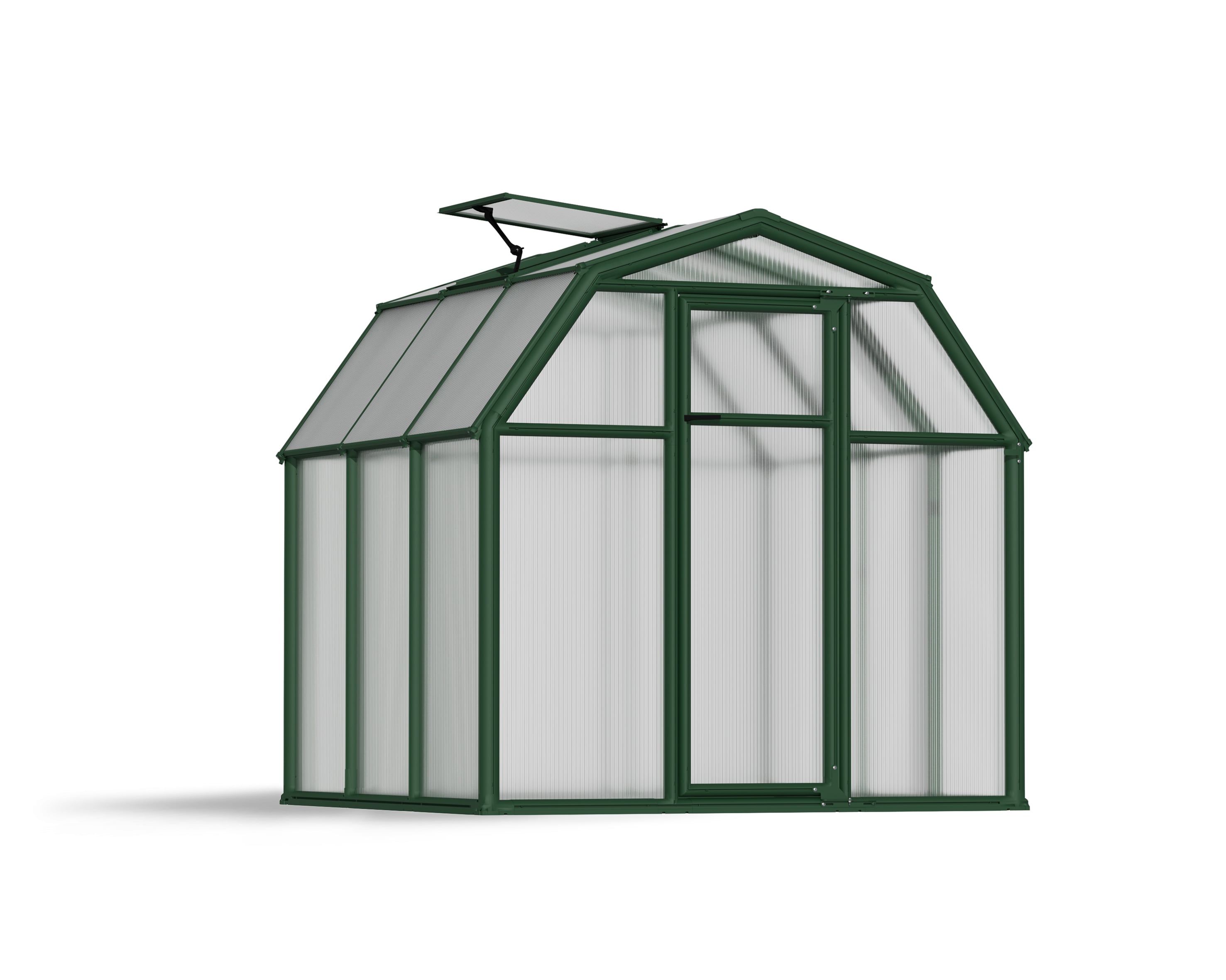 Canopia by Palram 702521 Eco-Grow 6.46-ft L x 6.7-ft W x 6.5-ft H Green Frame/Diff. Panels Greenhouse Kit