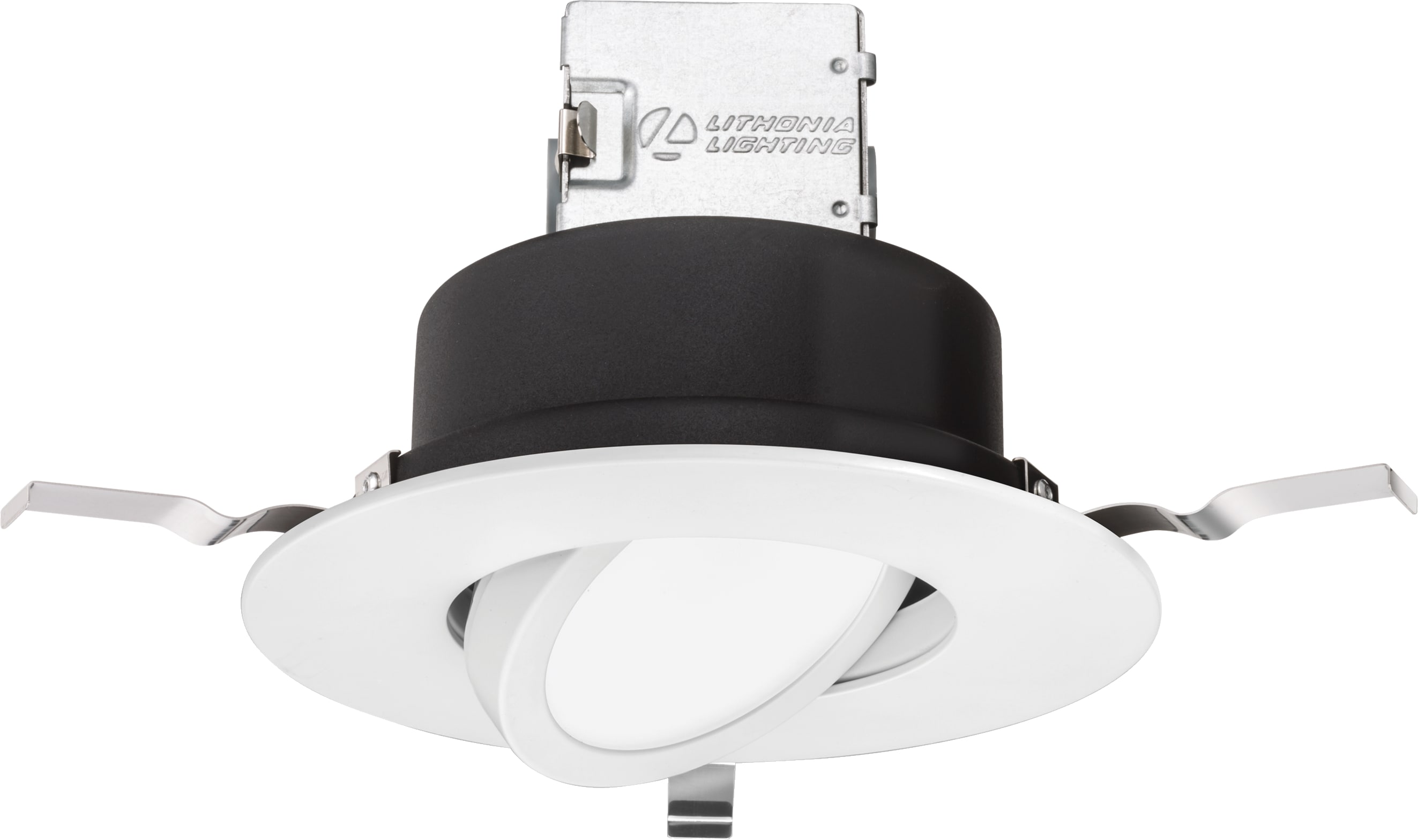 Lithonia Lighting OneUp 4 in Brushed Nickel Recessed Integrated LED Light Kit 