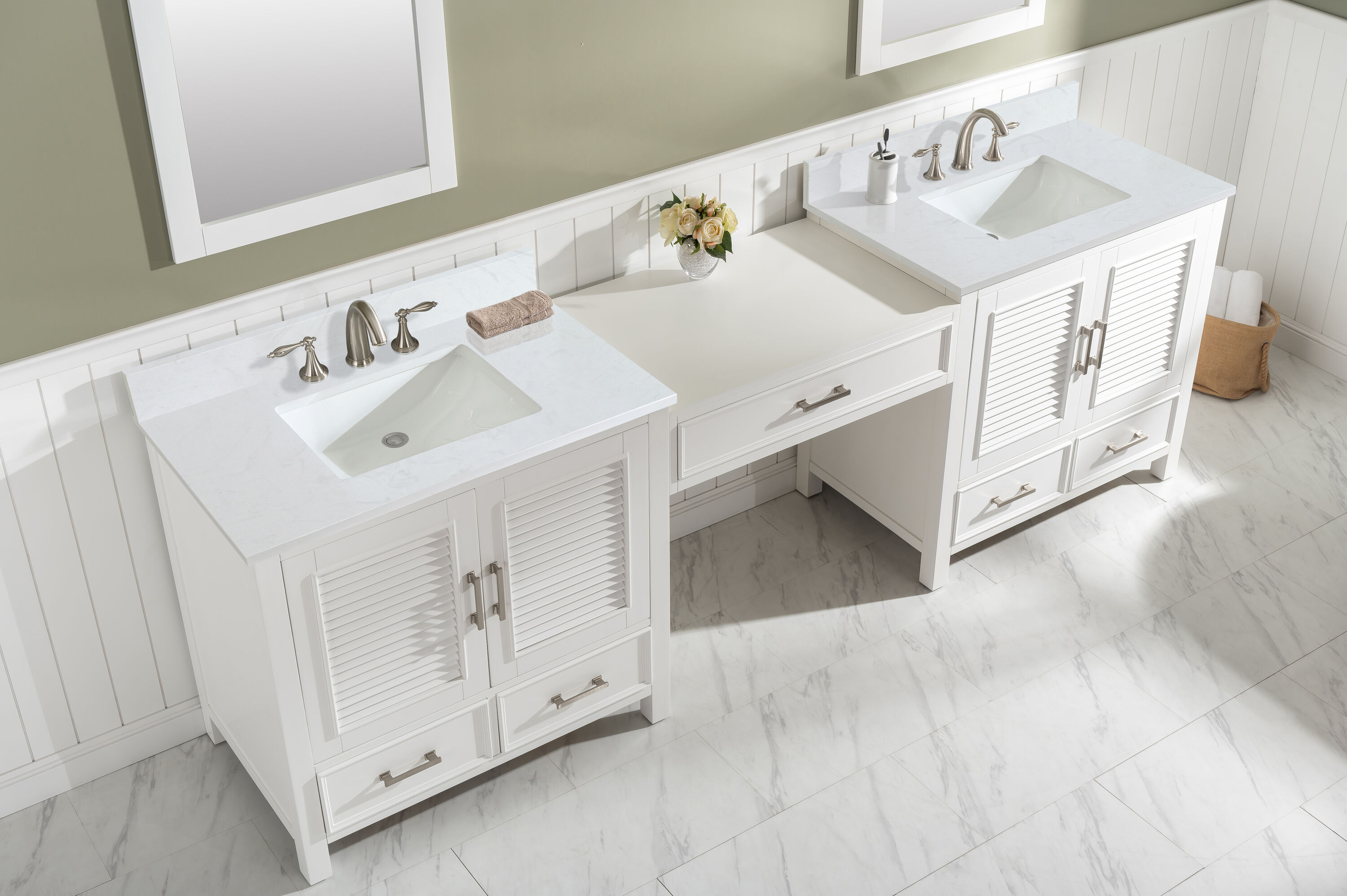 Design Element ES-102MC-WT Bath-Vanity-Combo - View #4