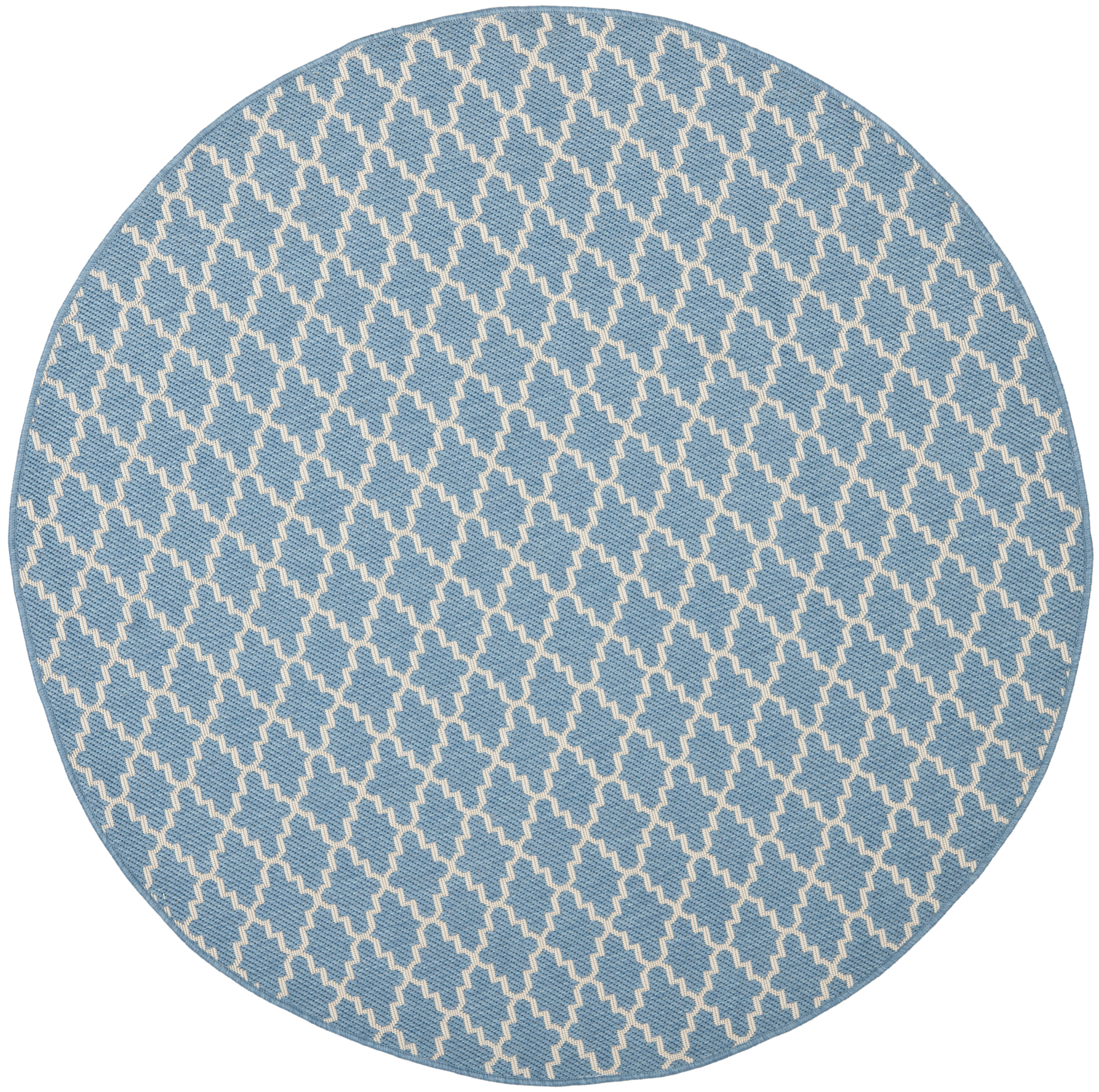 Courtyard 6919 Blue Beige 4in x 4in Rug
