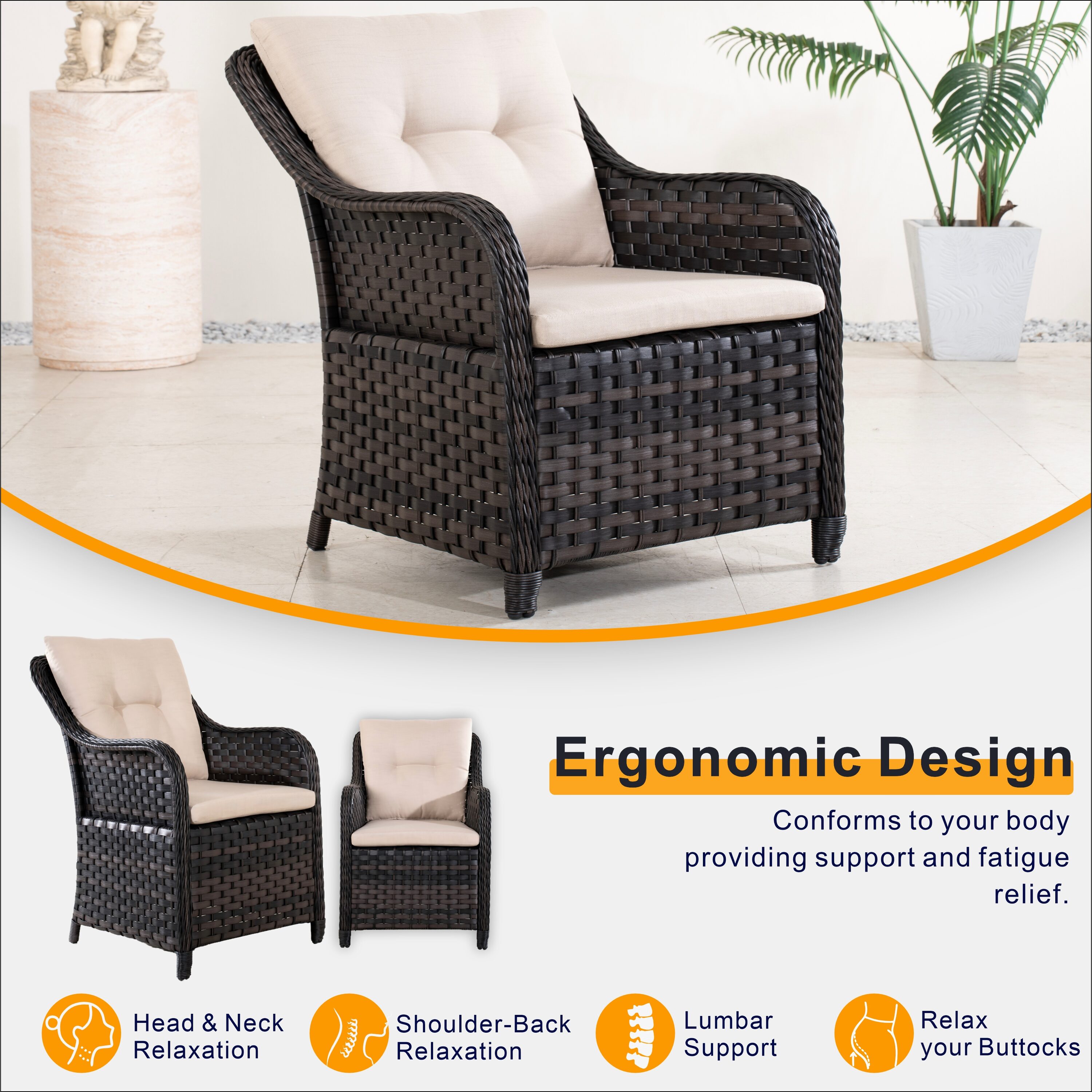 Direct Wicker DWD-1712&013-BR Patio-Dining-Sets - View #19