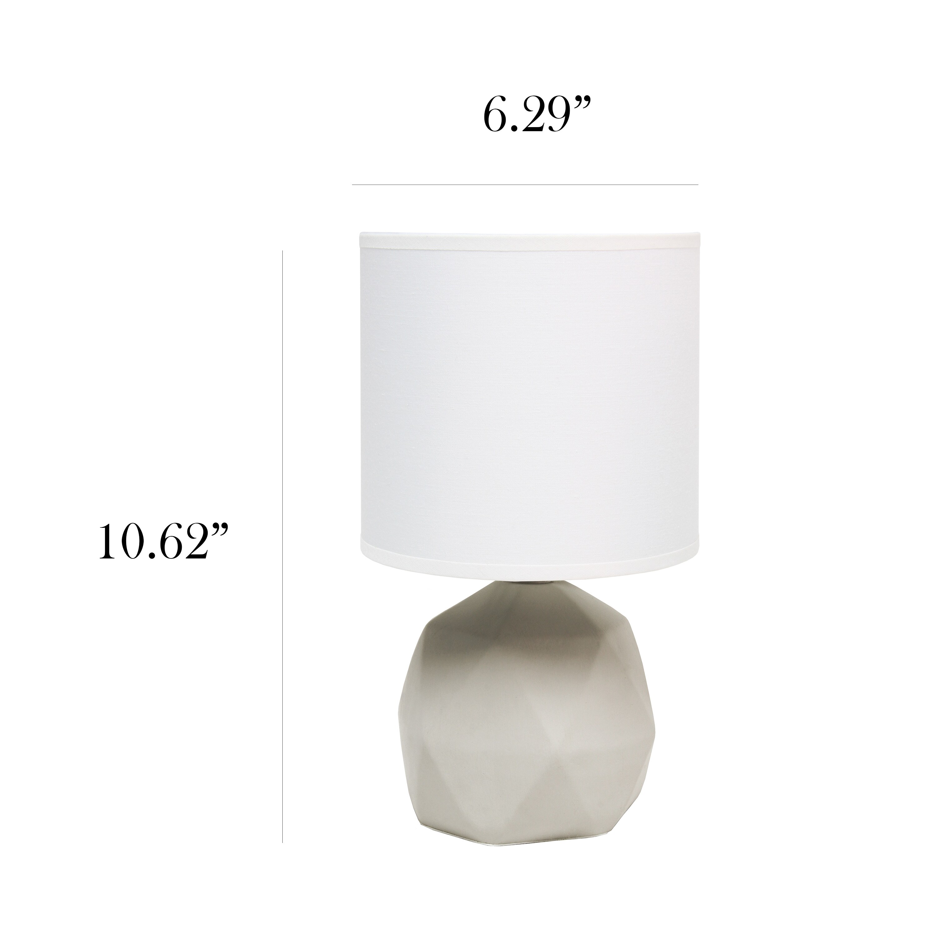 Simple Designs LT2060-WHT Table-Lamps - View #3