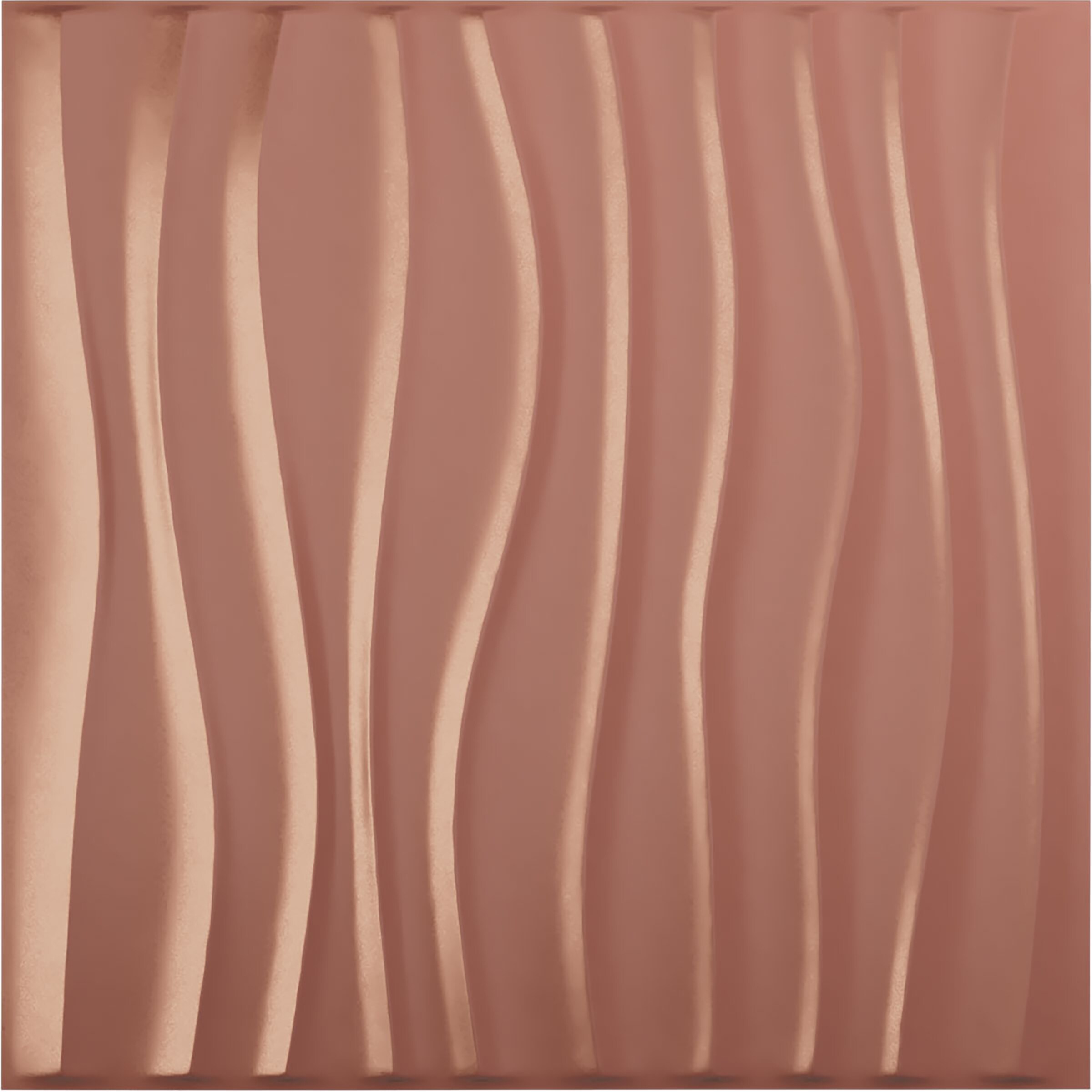 Ekena Millwork WP20X20SOFCP 19-5/8-in x 19-5/8-in Embossed Paintable/Stainable Pink PVC Wall Panel (