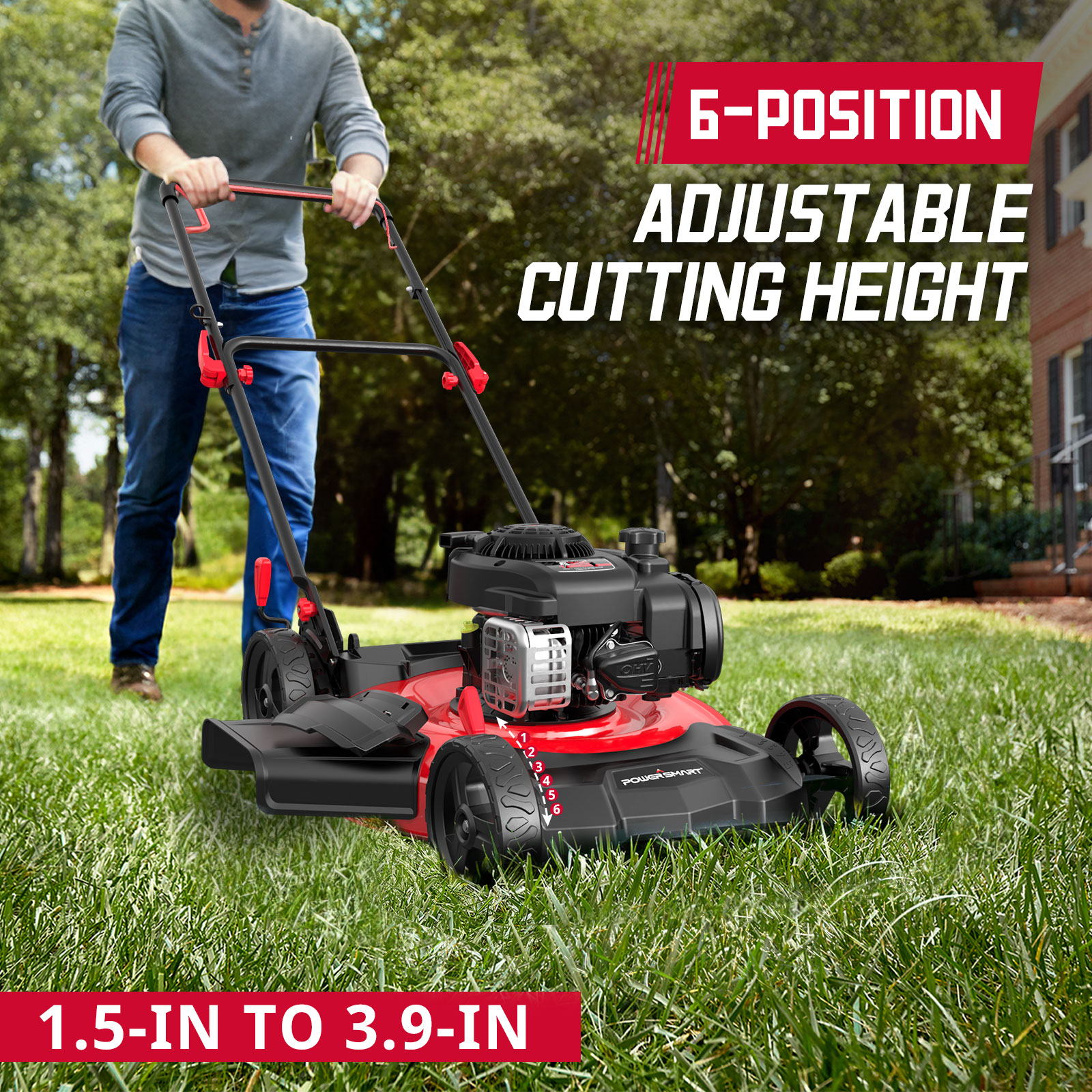 PowerSmart B8621C Gas-Walk-Behind-Mowers - View #7