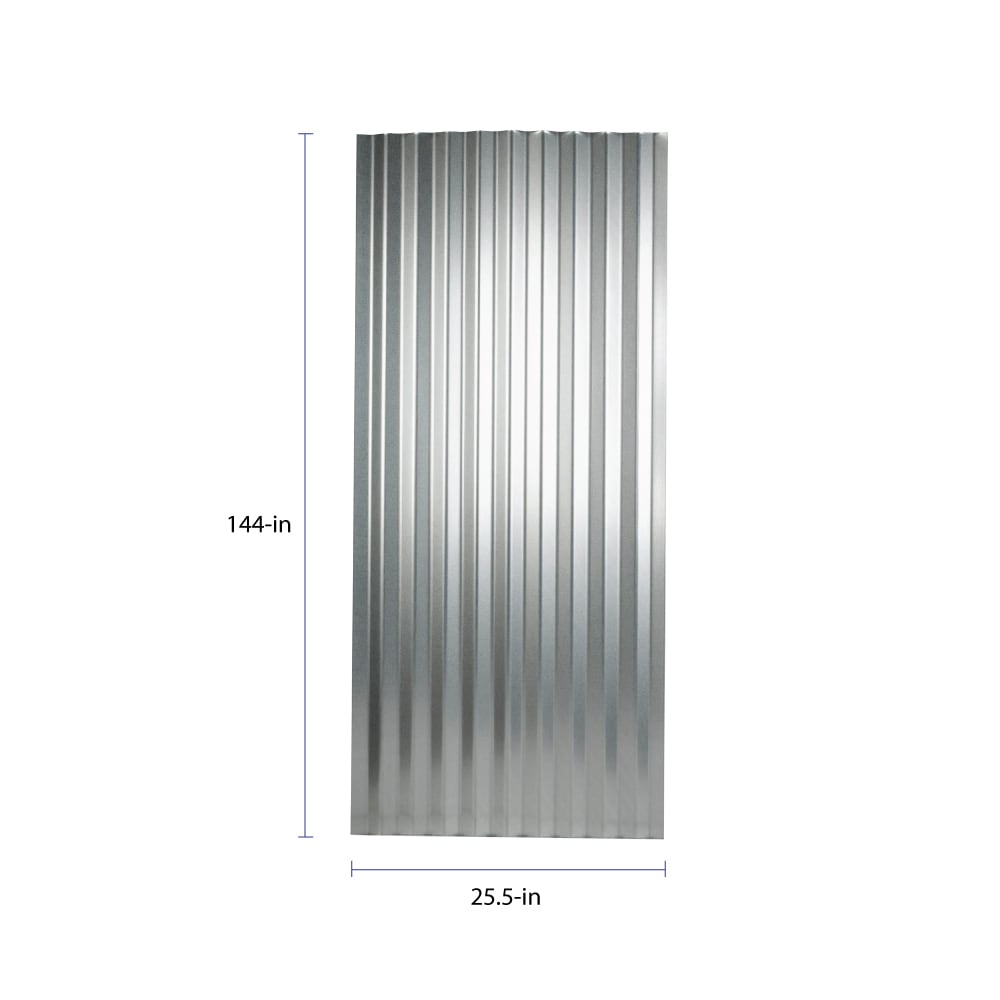 Metal Sales 2-ft x 12-ft Corrugated Galvanized Steel Roof Panel in the Roof  Panels department at