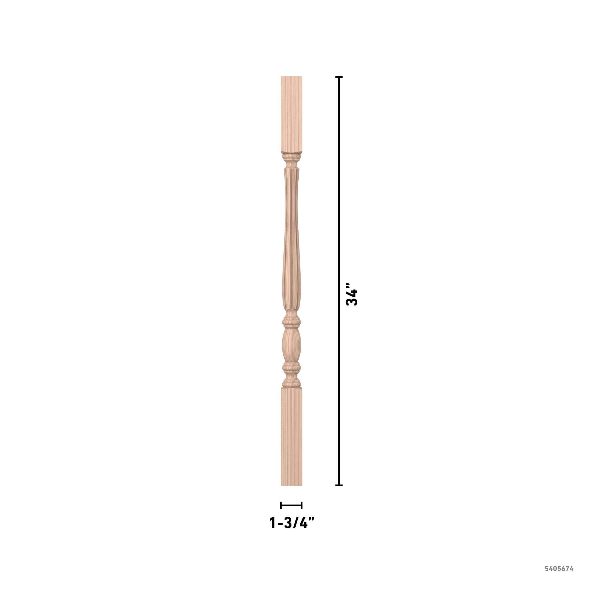 L.J. Smith Stair Systems LJF-2105-B 34 Interior-Stairpart-Balusters - View #4