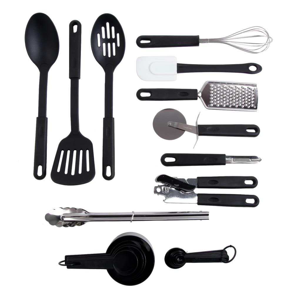 Cooking Utensils, 10 Nylon Stainless Steel Kitchen Supplies Non Stick and  Heat Resistant Cookware set New Chef's Gadget Tools Collection Great