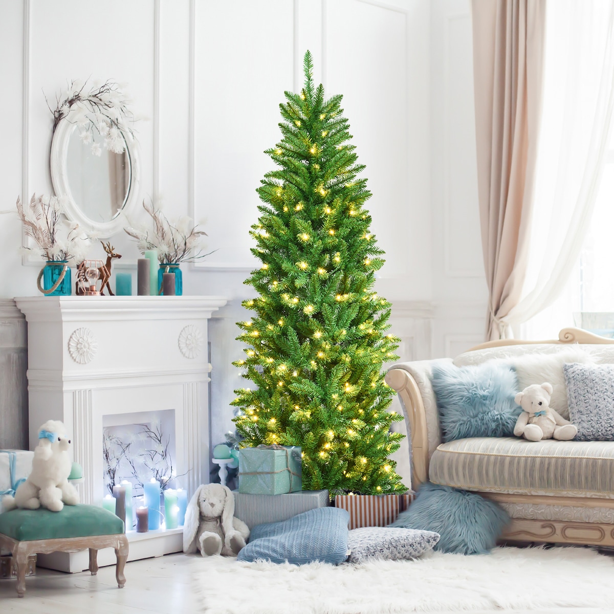 WELLFOR CM-HWY-22810 Artificial-Christmas-Trees - View #8